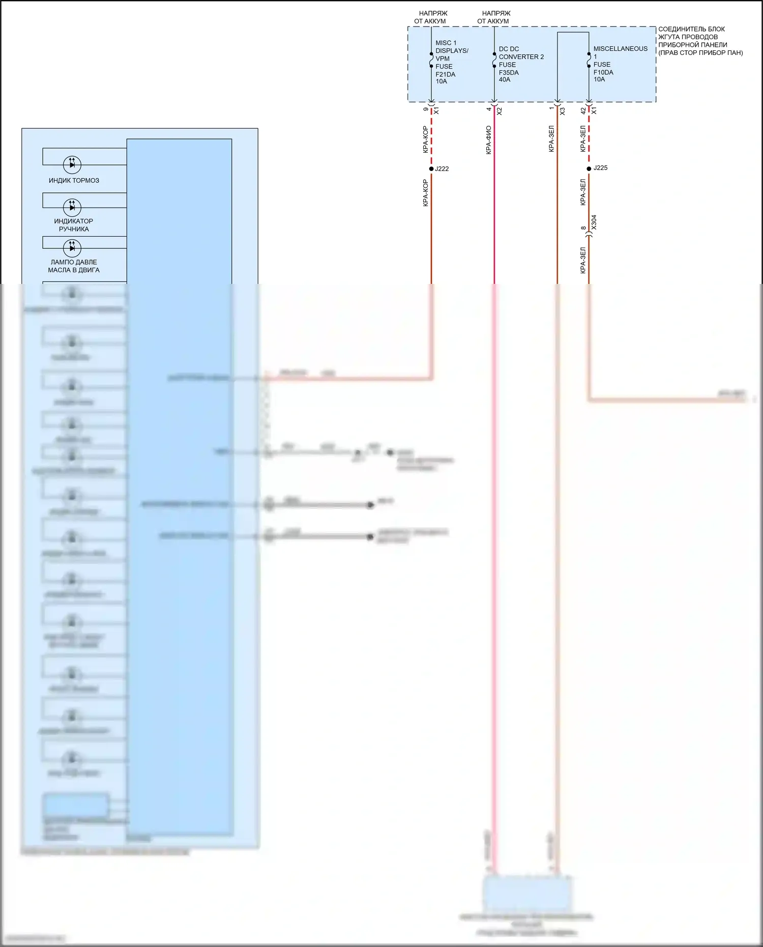 Приборная панель — Электросхема приборной панели — Электросхема приборной панели (1 из 3). GMC Canyon III (2022-2024)