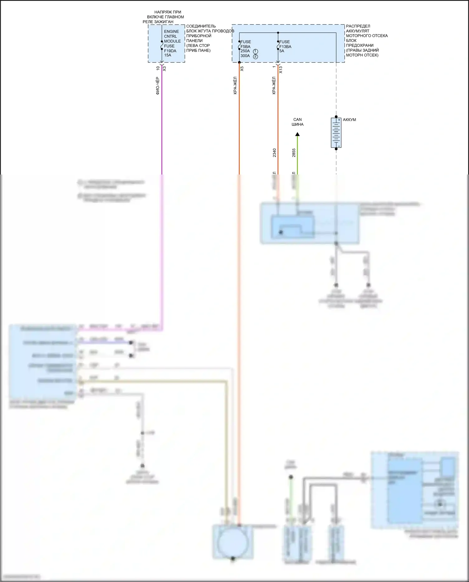 Стартер/генератор — Электросхема генератора — Электросхема генератора. GMC Canyon III (2022-2024)