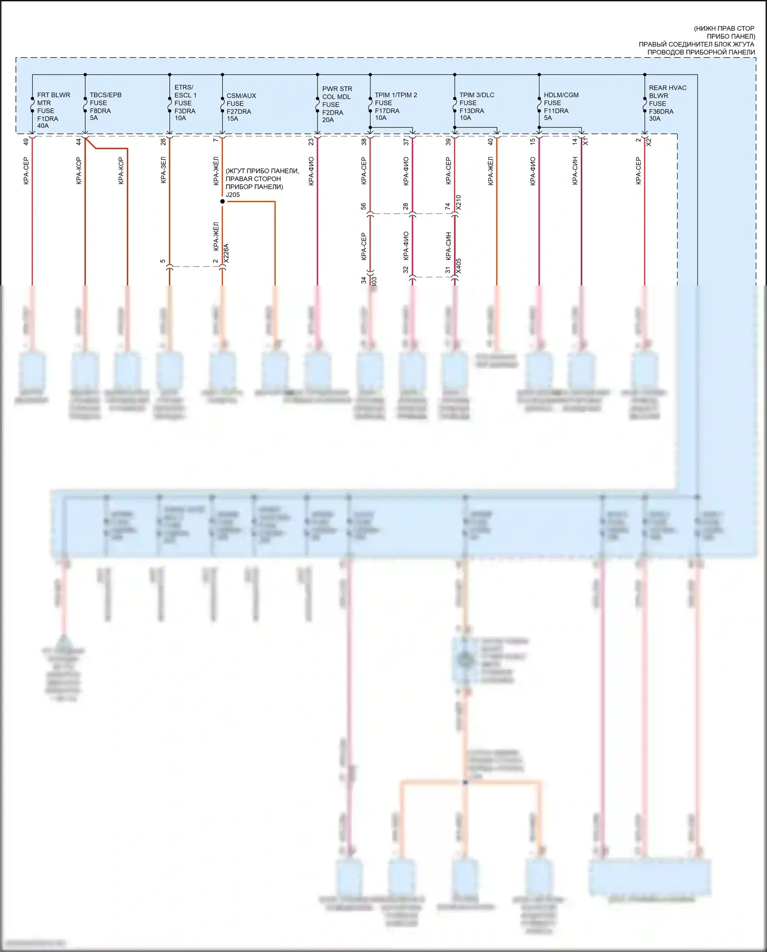 Блок предохранителей и реле — Электросхема блока предохранителей реле — Электросхема блока предохранителей реле (9 из 10). GMC Hummer EV I (2021-2024)