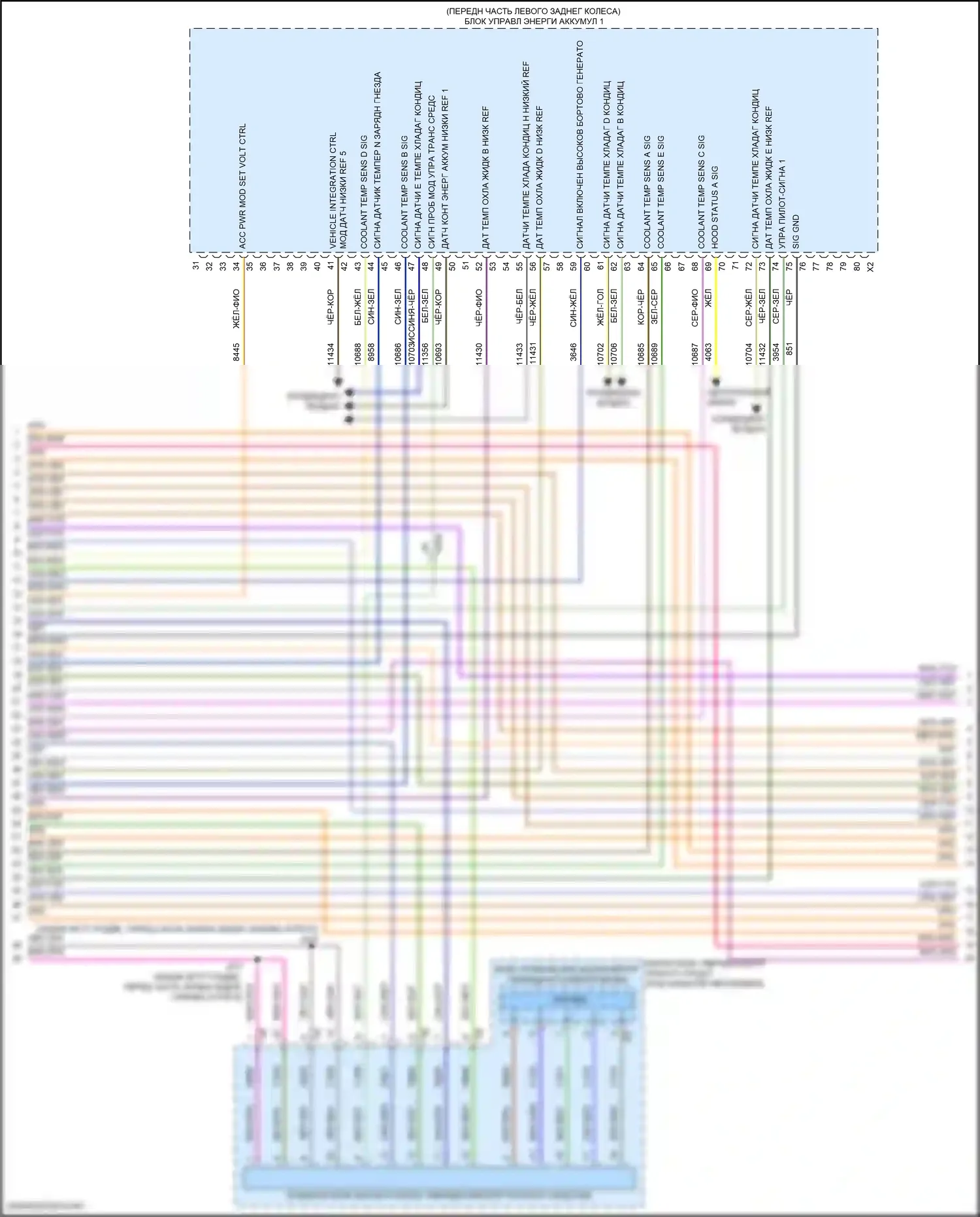 Двигатель — Электросхема электрическая двигателя — Электросхема электрическая двигателя (8 из 11). GMC Hummer EV I (2021-2024)