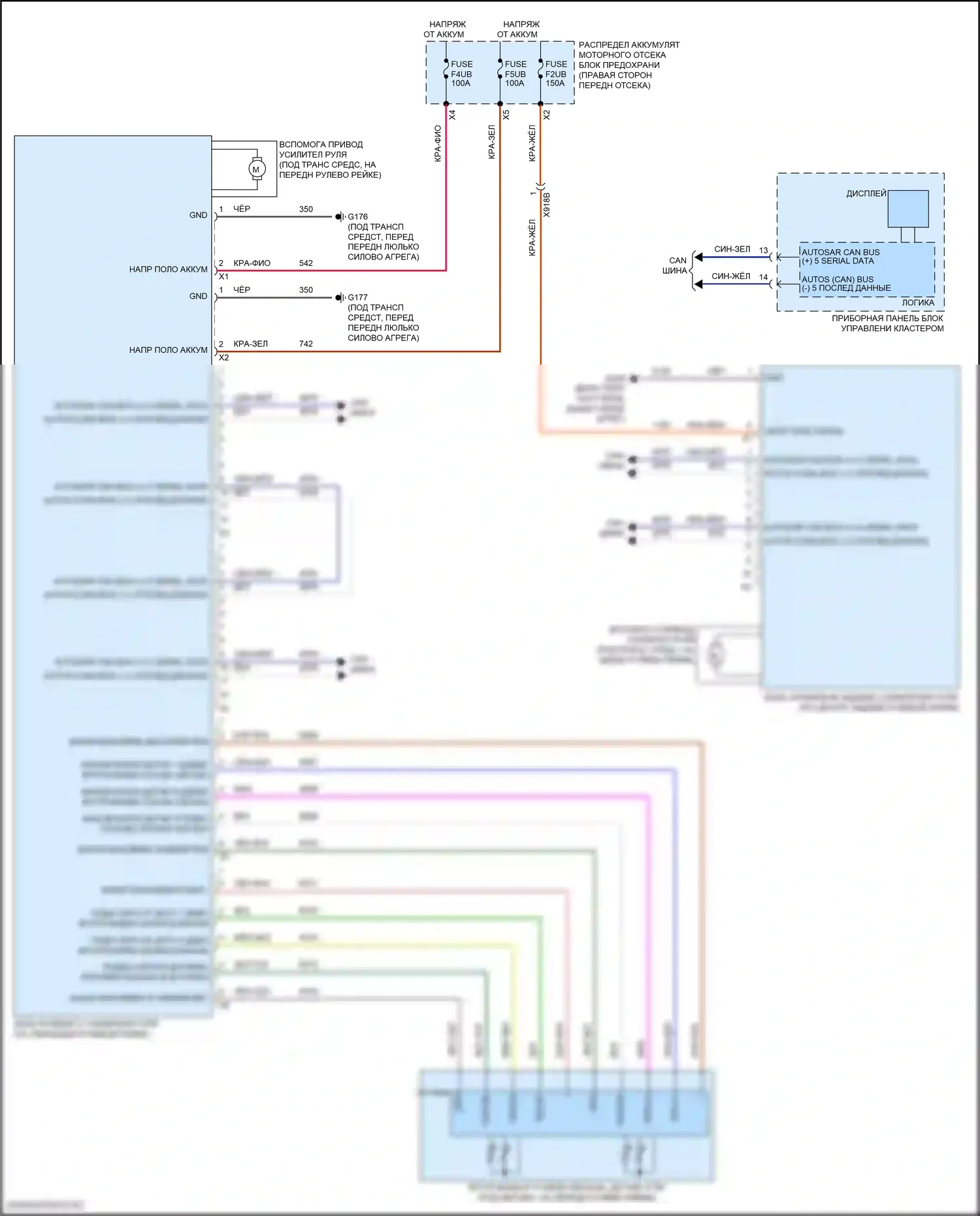 Электроусилитель руля — Электросхема электроусилителя руля — Электросхема электроусилителя руля. GMC Hummer EV I (2021-2024)