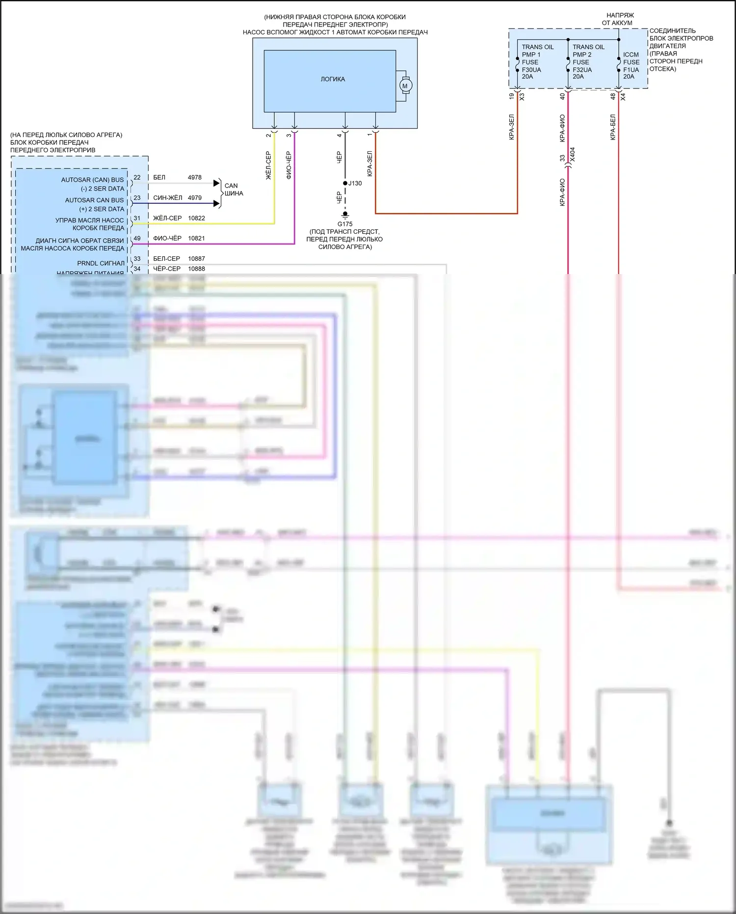 Коробка передач — Электросхема коробки передач — Электросхема коробки передач (1 из 2). GMC Hummer EV I (2021-2024)
