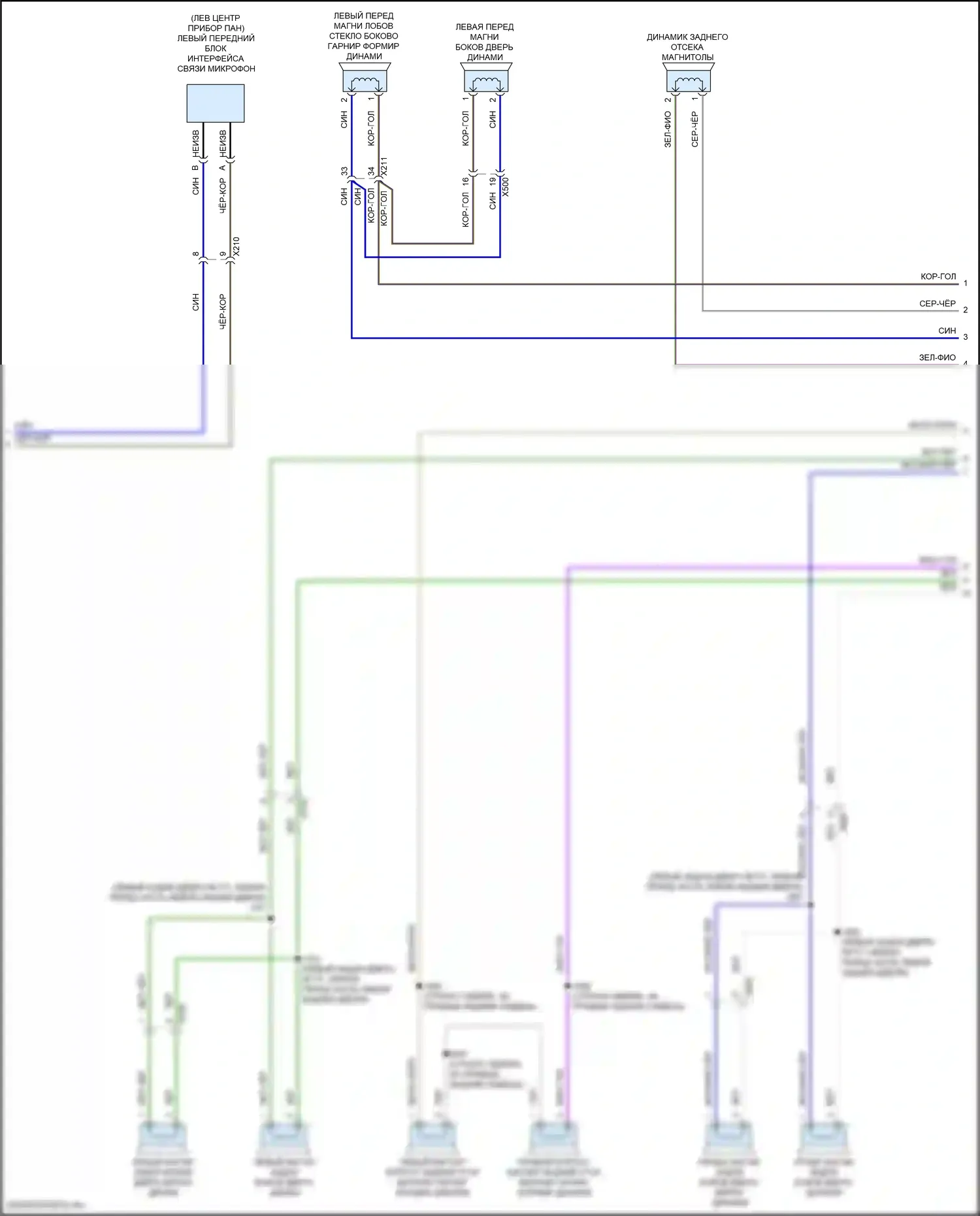 Магнитола — Электросхема магнитолы — Электросхема магнитолы (4 из 5). GMC Hummer EV I (2021-2024)