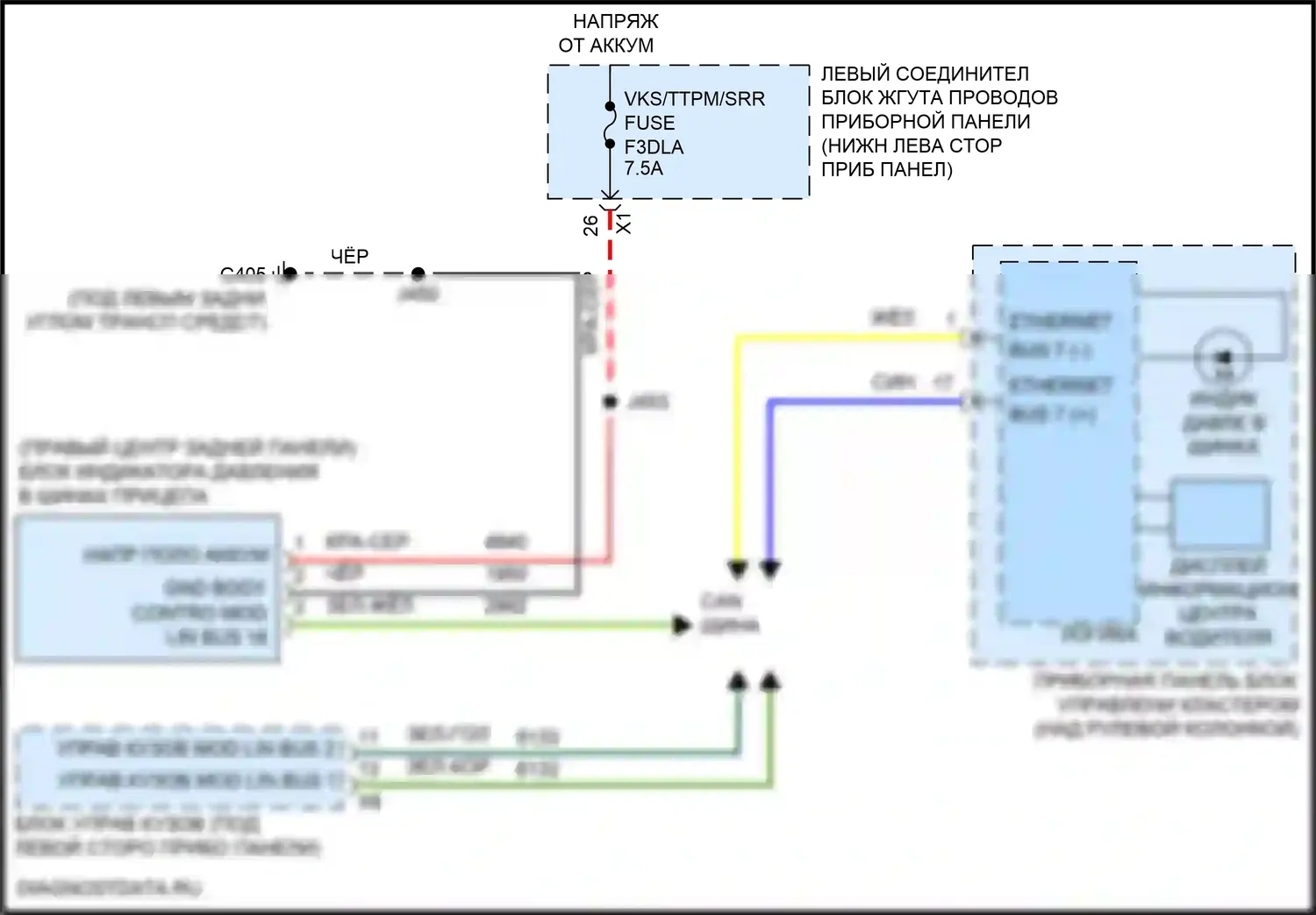 Предупреждение — Электросхема контроля давления в шинах — Электросхема контроля давления в шинах. GMC Hummer EV I (2021-2024)