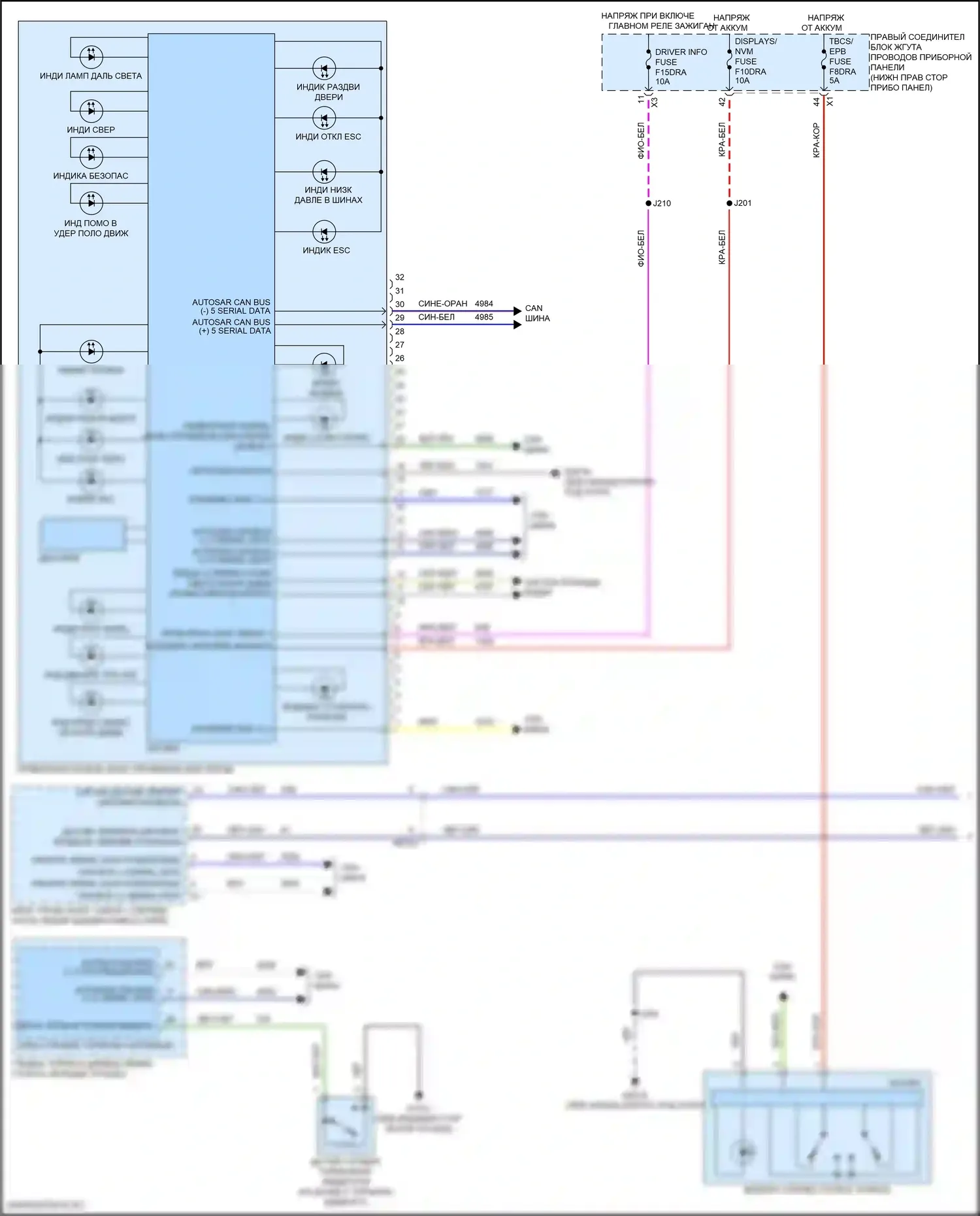 Приборная панель — Электросхема приборной панели — Электросхема приборной панели (1 из 2). GMC Hummer EV I (2021-2024)