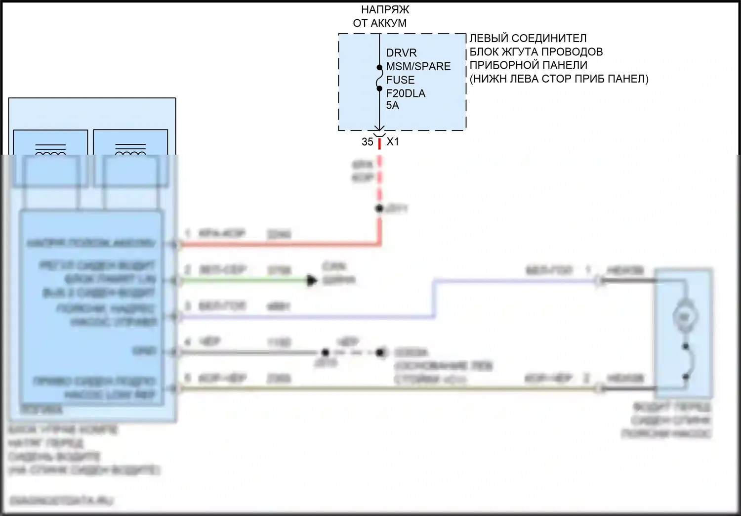Сиденья — Поясничная электросхема водителя — Поясничная электросхема водителя. GMC Hummer EV I (2021-2024)