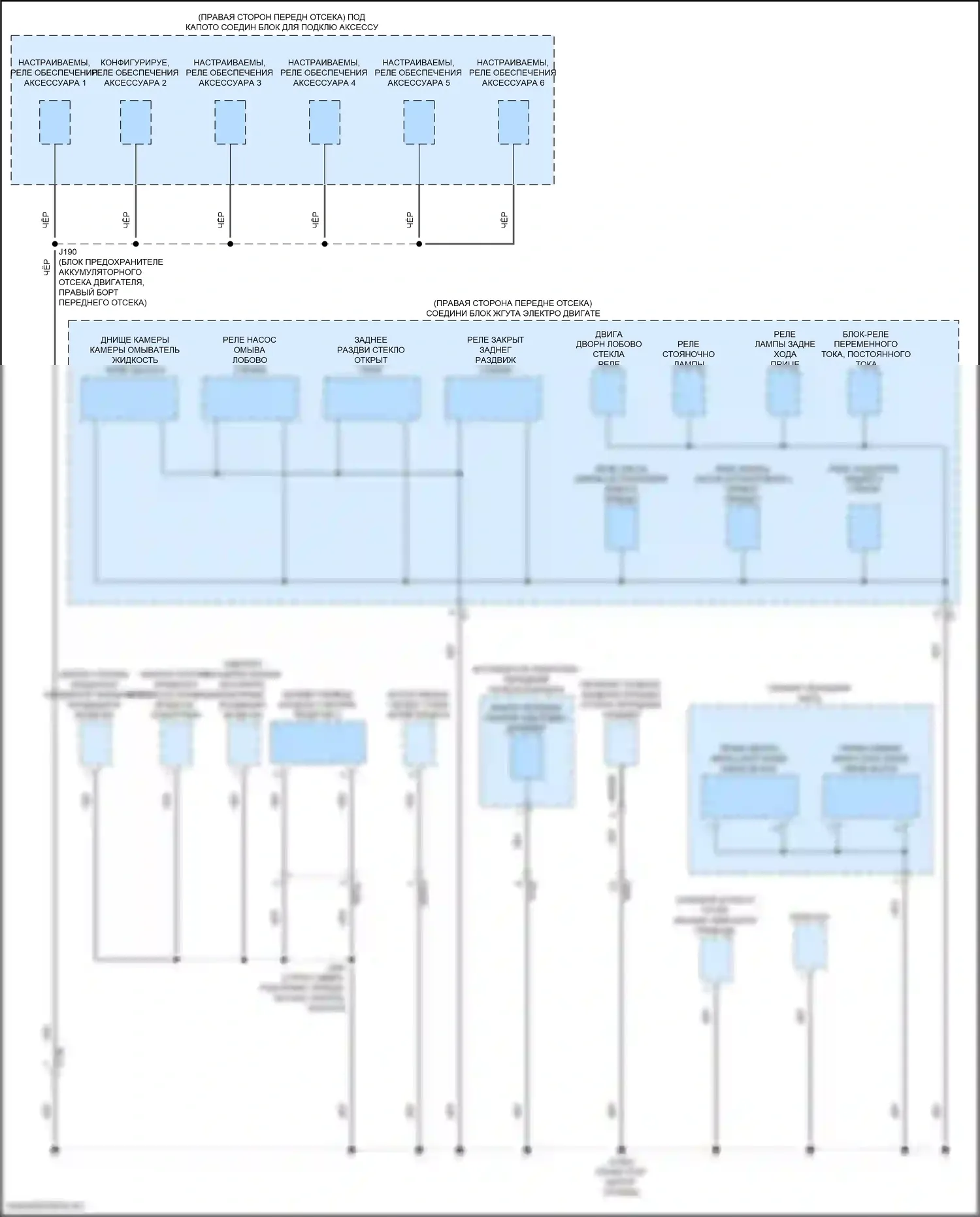 Точки подключения масс — Электросхема разводки массы — Электросхема разводки массы (2 из 8). GMC Hummer EV I (2021-2024)