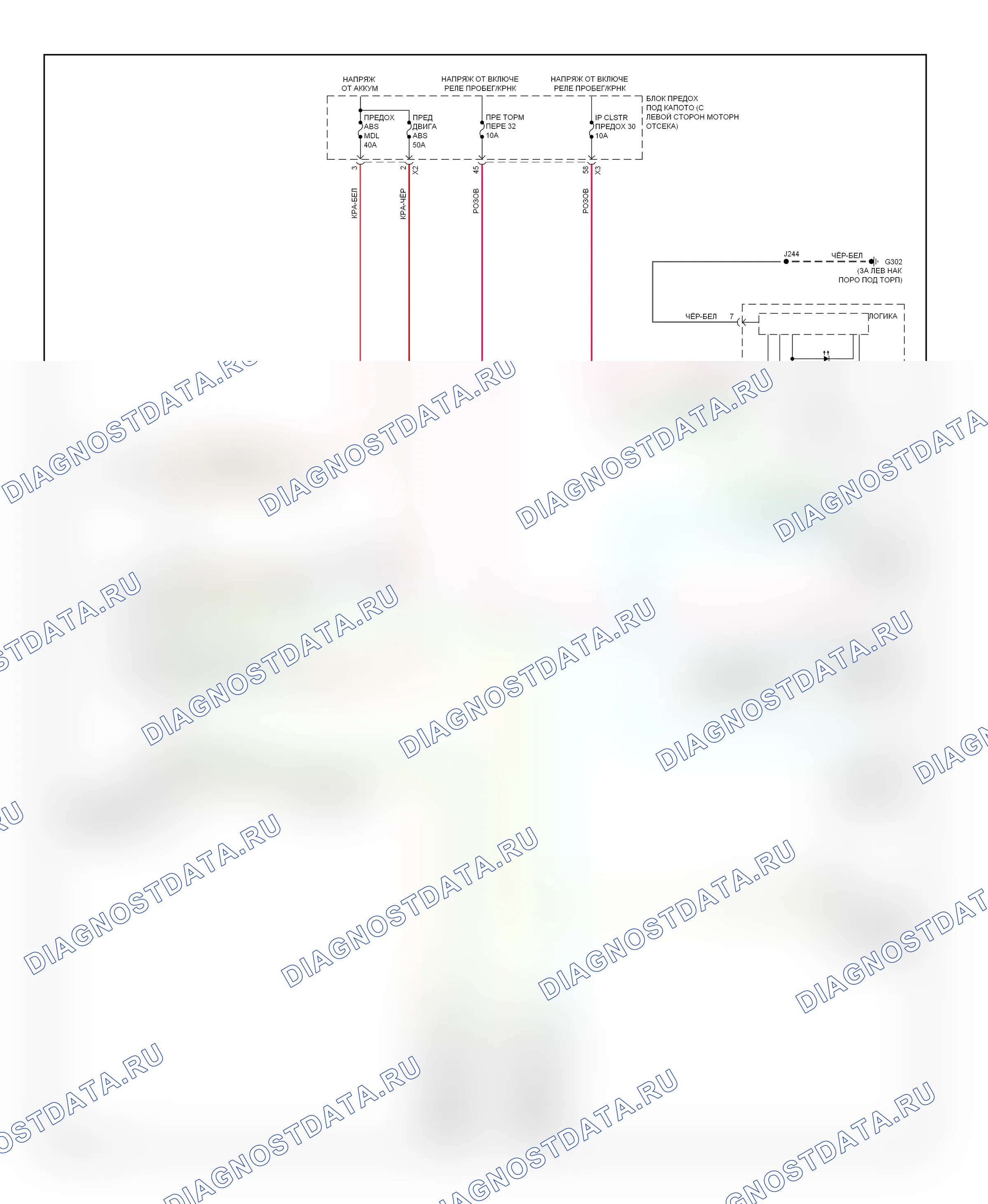 Система ABS — Система ABS электросхема — Система ABS электросхема. GMC Savana G2500  (1996-2013)