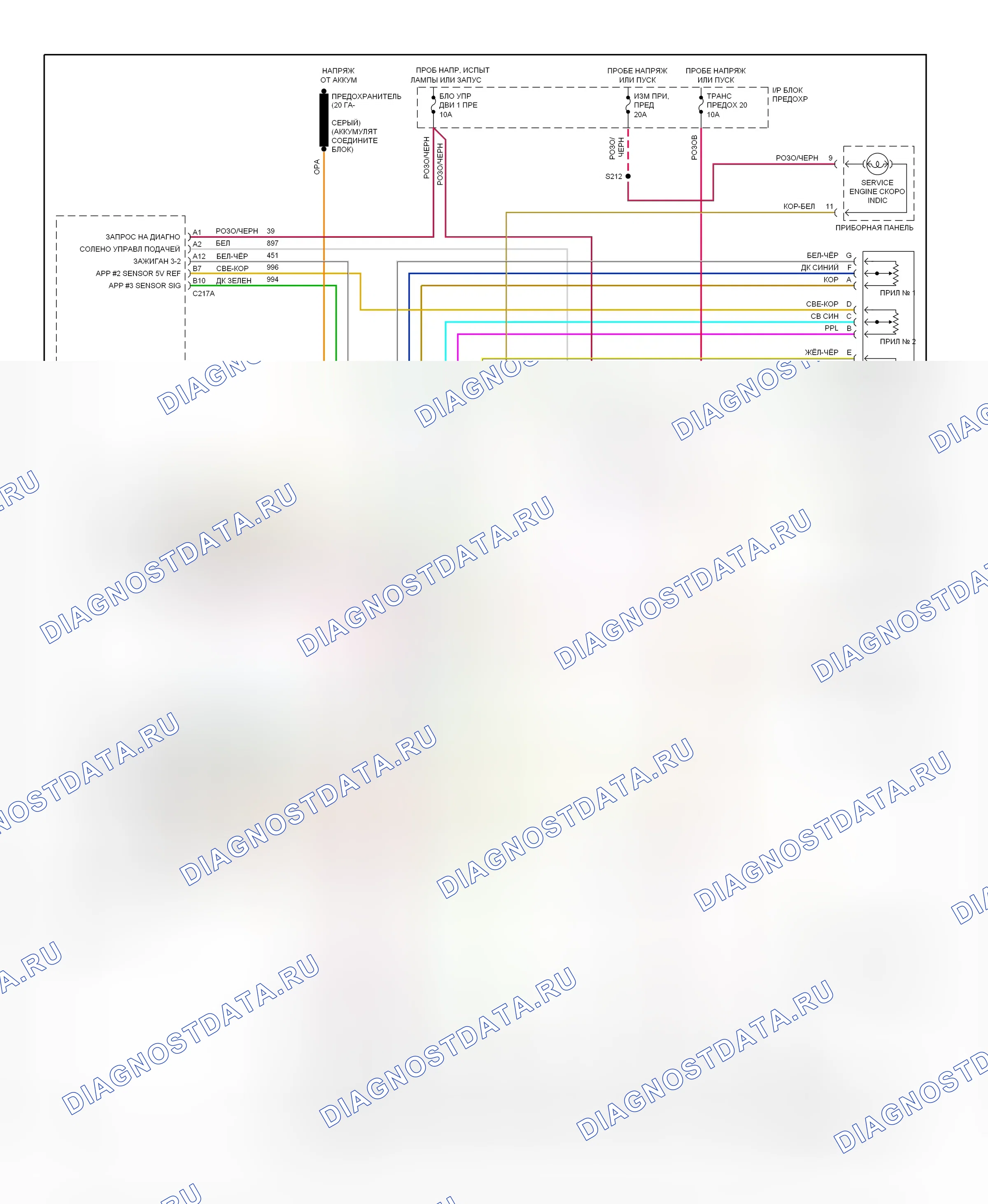 Коробка передач 6,5л — 6,5л (VIN P), электросхема коробки передач — 6,5л (VIN P), электросхема коробки передач. GMC Vandura G1500  (1985-1995)