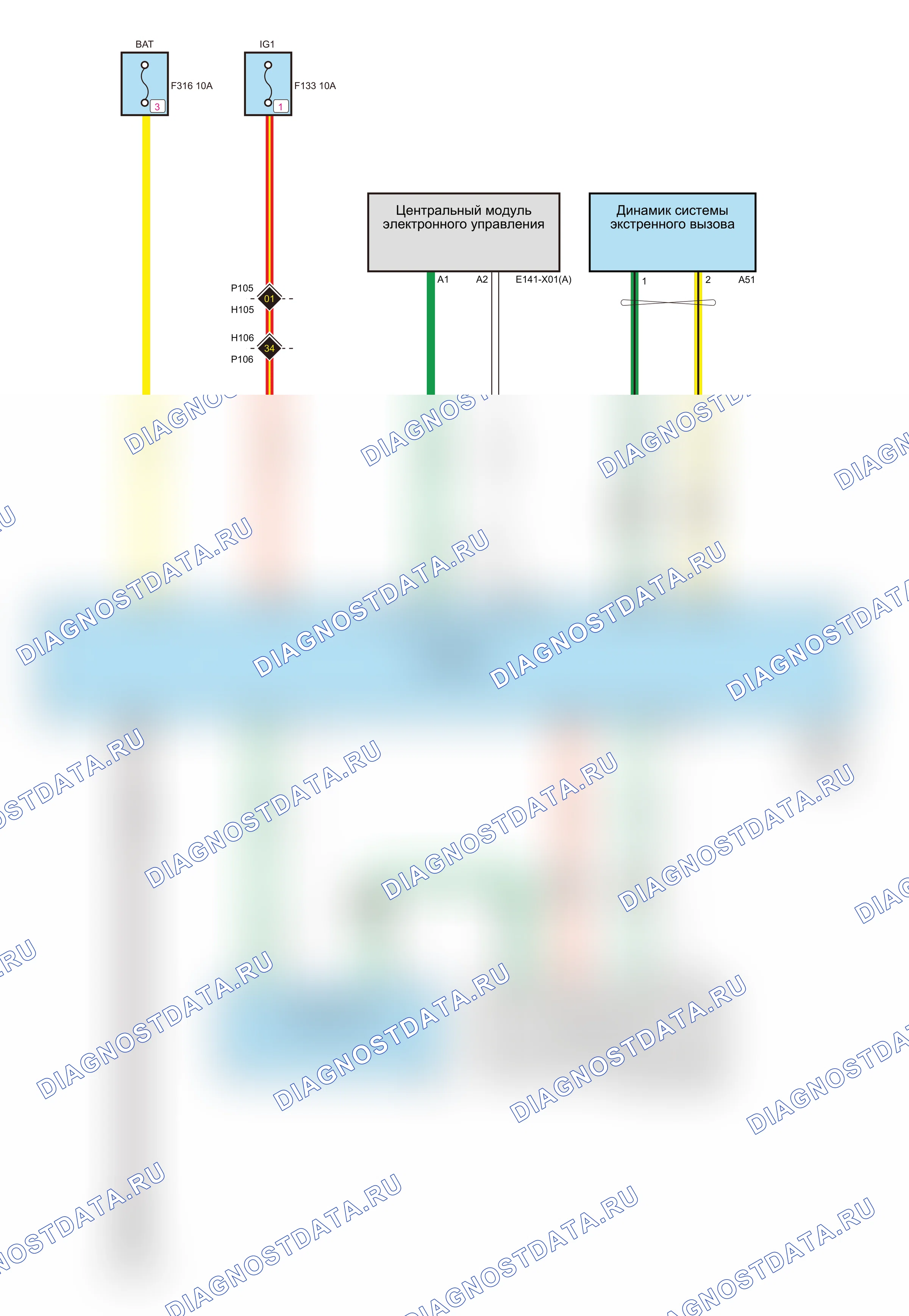 T-BOX(GW4D24)-5G — Электросхема t-box(gw4d24)-5g — Электросхема t-box(gw4d24)-5g, Схема 1 из 2. Great-Wall Shanhai Poer I (2022-2026)