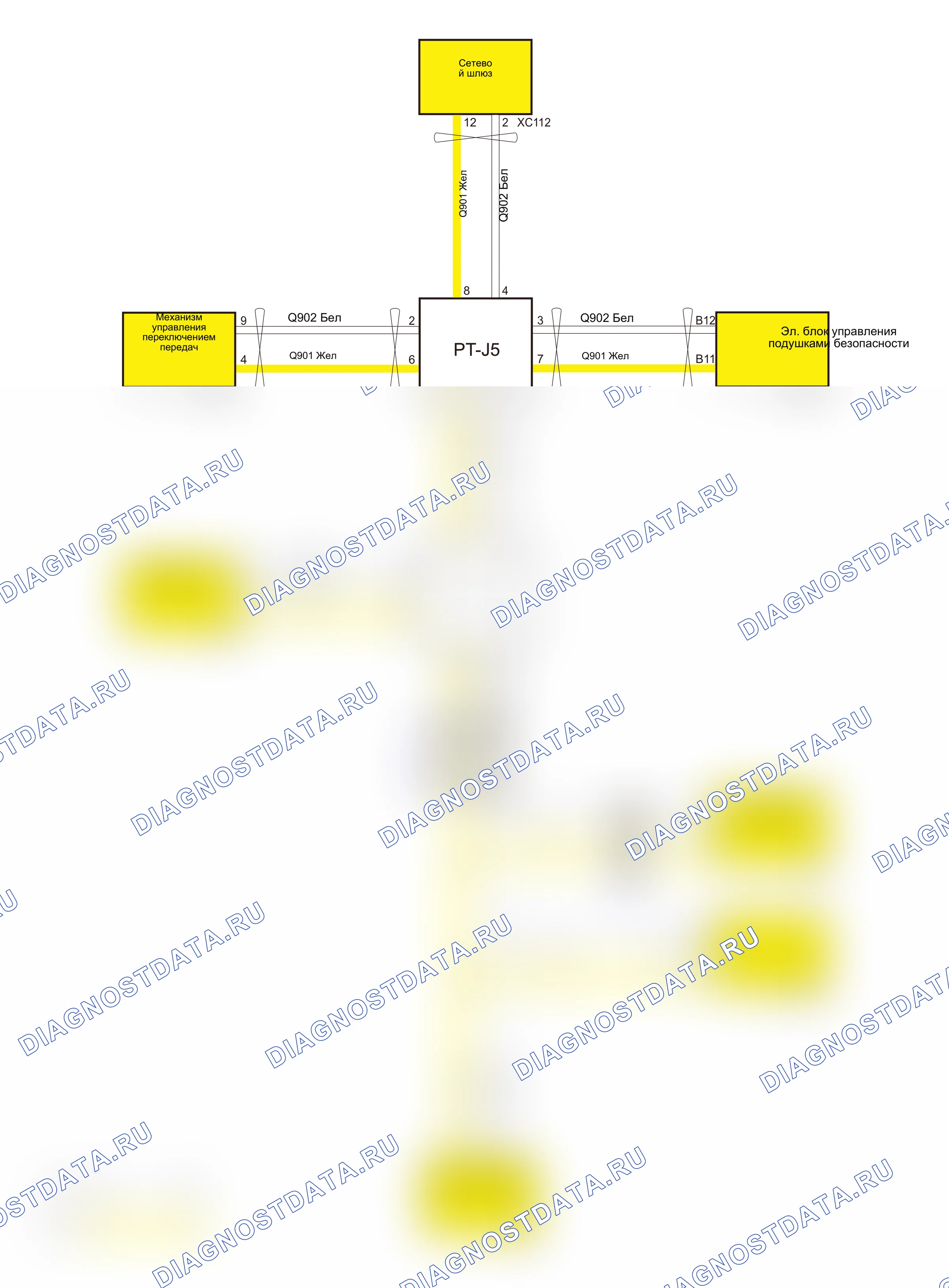 CAN(GW4G15F+7DCT1-A02) — Электросхема can(gw4g15f+7dct1-a02) — Электросхема can(gw4g15f+7dct1-a02), Схема 1 из 8. Haval F5 I (2018-2020)