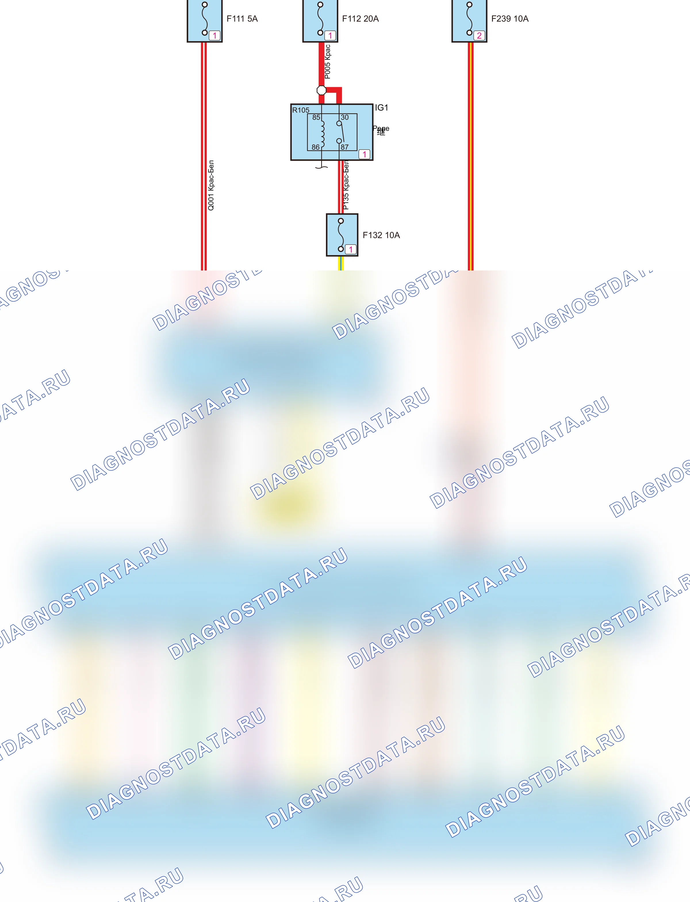 Коробка передач — Электросхема коробки передач (GW4B15A+7DCT1-A02) — Электросхема коробки передач (GW4B15A+7DCT1-A02), Схема 2 из 6. Haval F5 I (2018-2020)