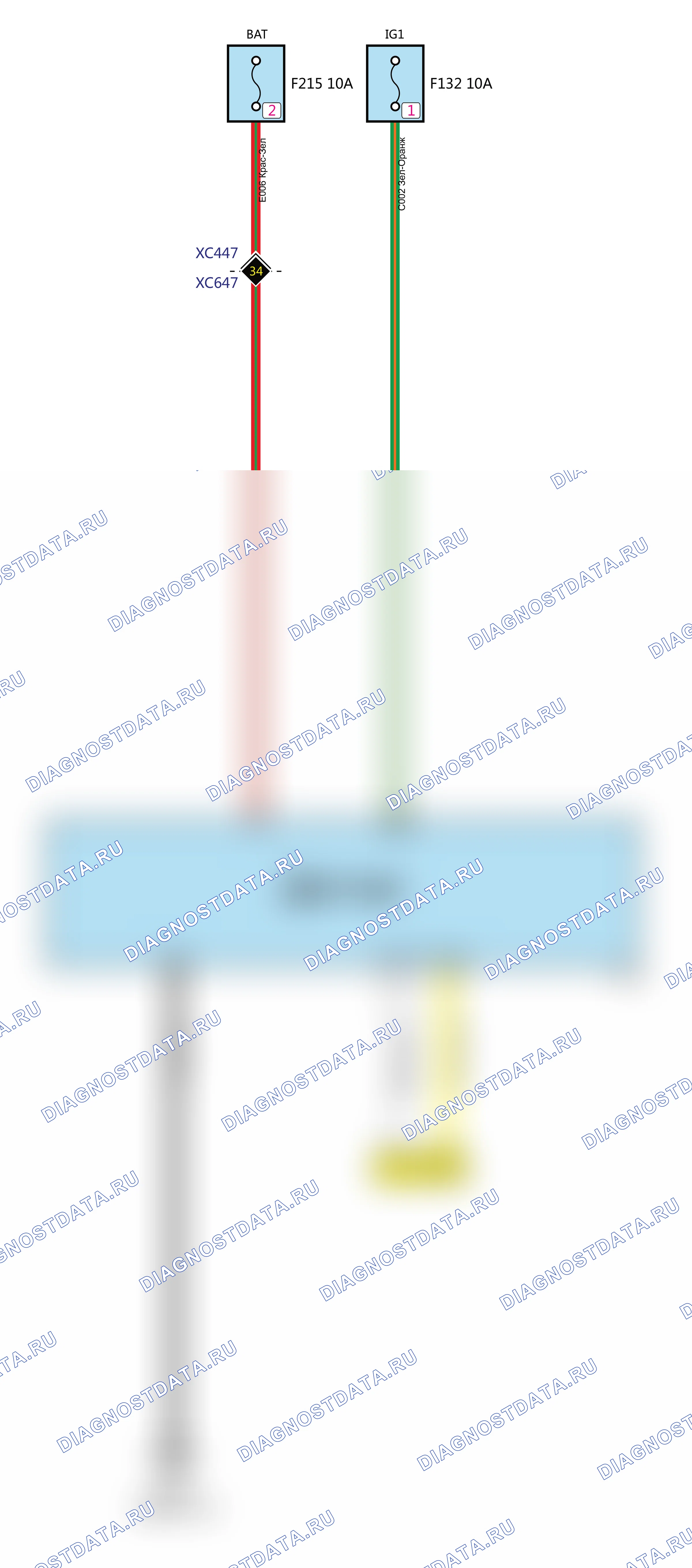 Мощность (GW4B13) — Электросхема мощности (gw4b13) — Электросхема мощности (gw4b13), Схема 13 из 15. Haval H4 I (2018-2020)