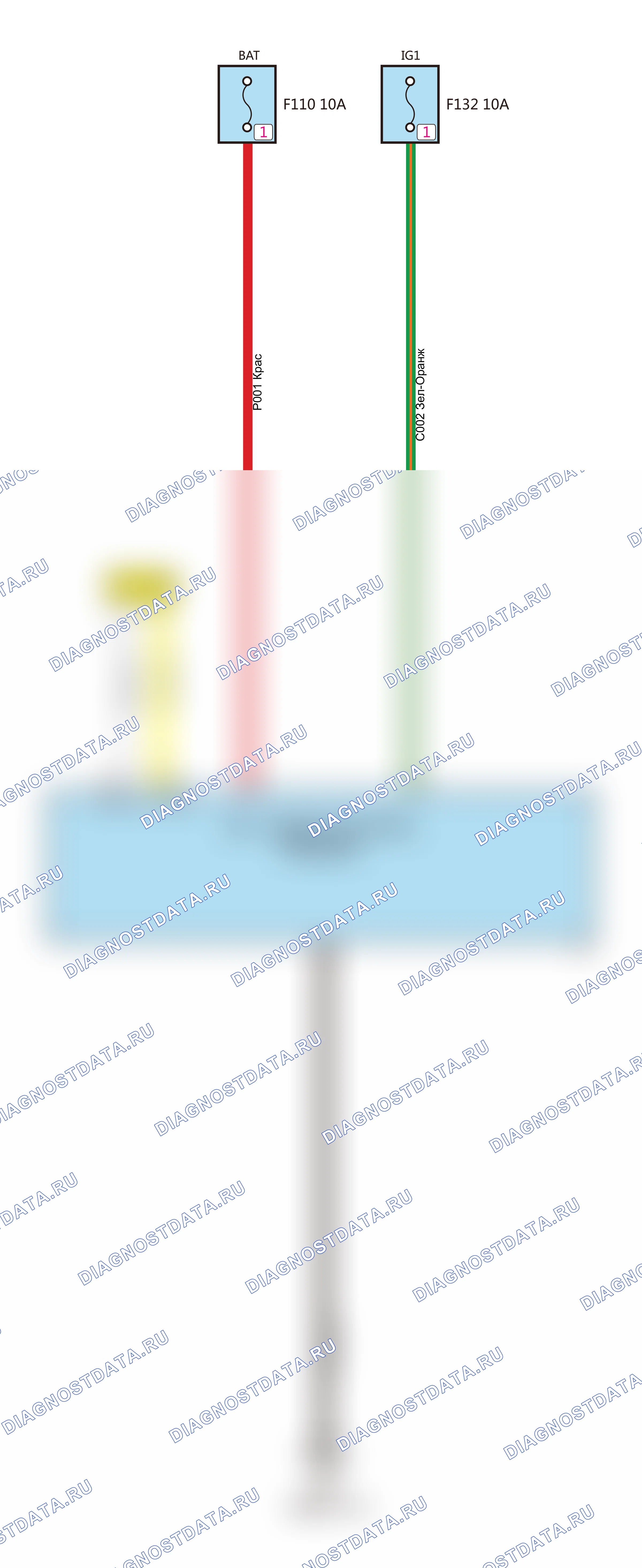 Мощность (GW4G15F+7DCT) — Электросхема мощности (gw4g15f+7dct) — Электросхема мощности (gw4g15f+7dct), Схема 13 из 13. Haval H4 I (2018-2020)