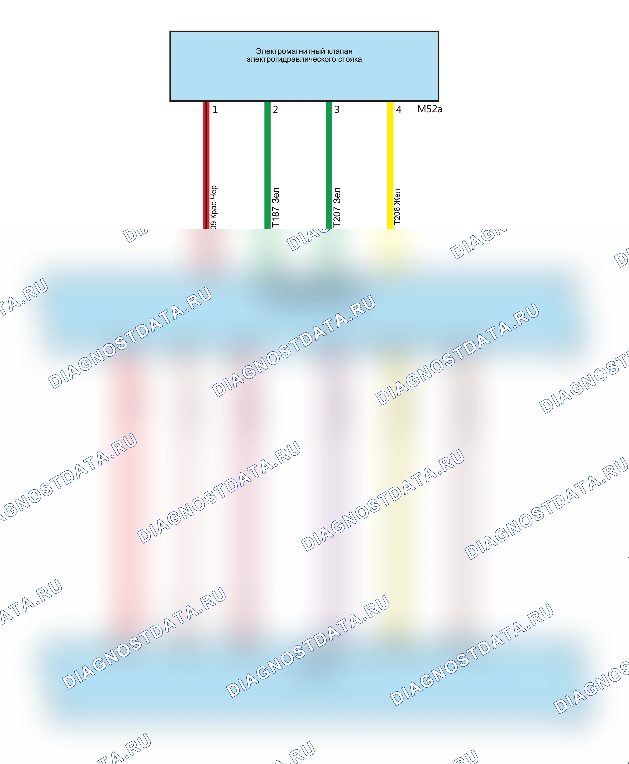 Коробка передач — Электросхема коробки передач (GW4C20B+GW7DCT1-A02) — Электросхема коробки передач (GW4C20B+GW7DCT1-A02), Схема 4 из 6. Haval H6 GT (wiring) I (2015-2026)