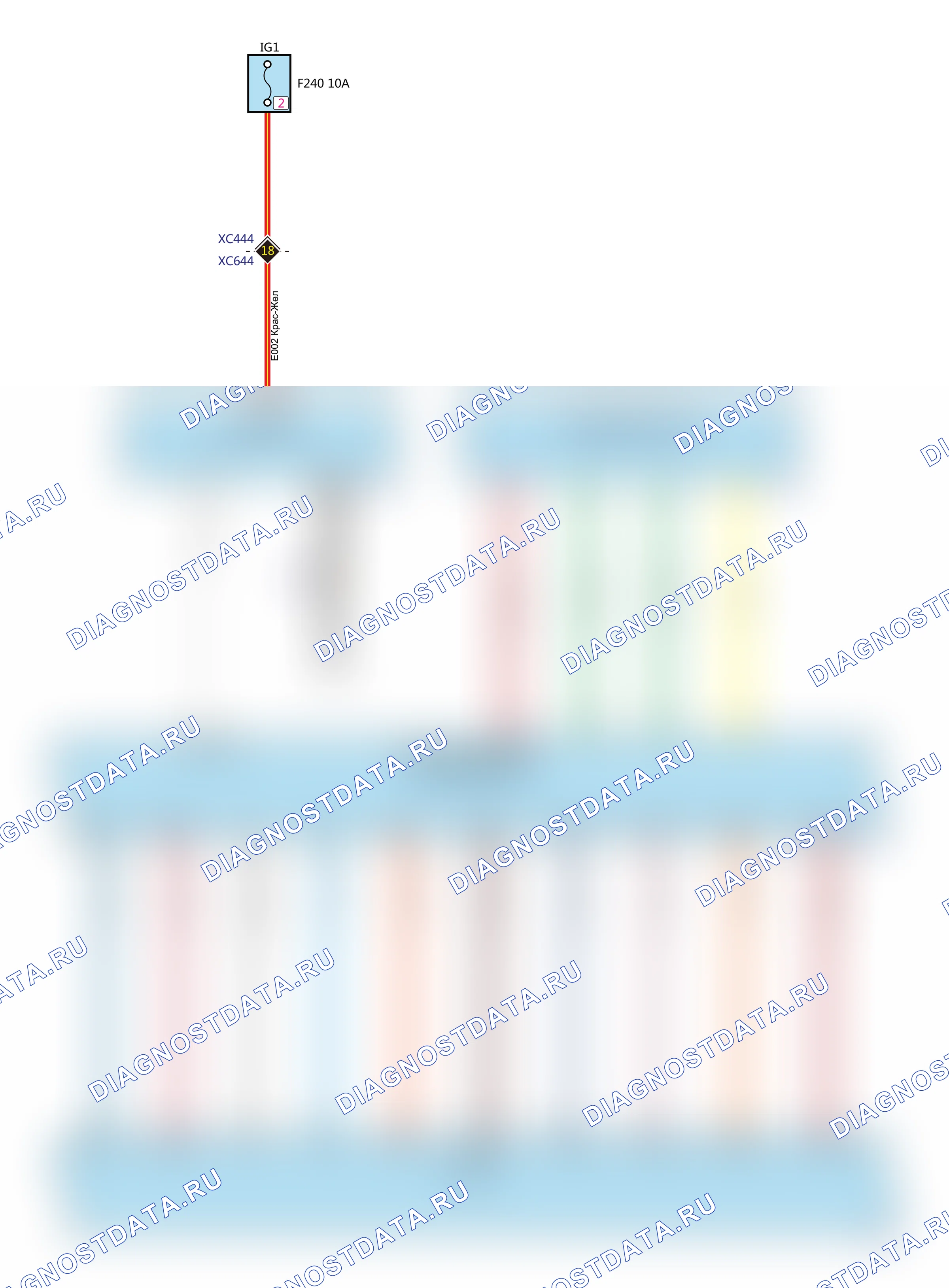 Коробка передач — Электросхема коробки передач (GW4B15A+GW7DCT1-A02) — Электросхема коробки передач (GW4B15A+GW7DCT1-A02), Схема 3 из 5. Haval H6 GT (wiring) I (2015-2026)