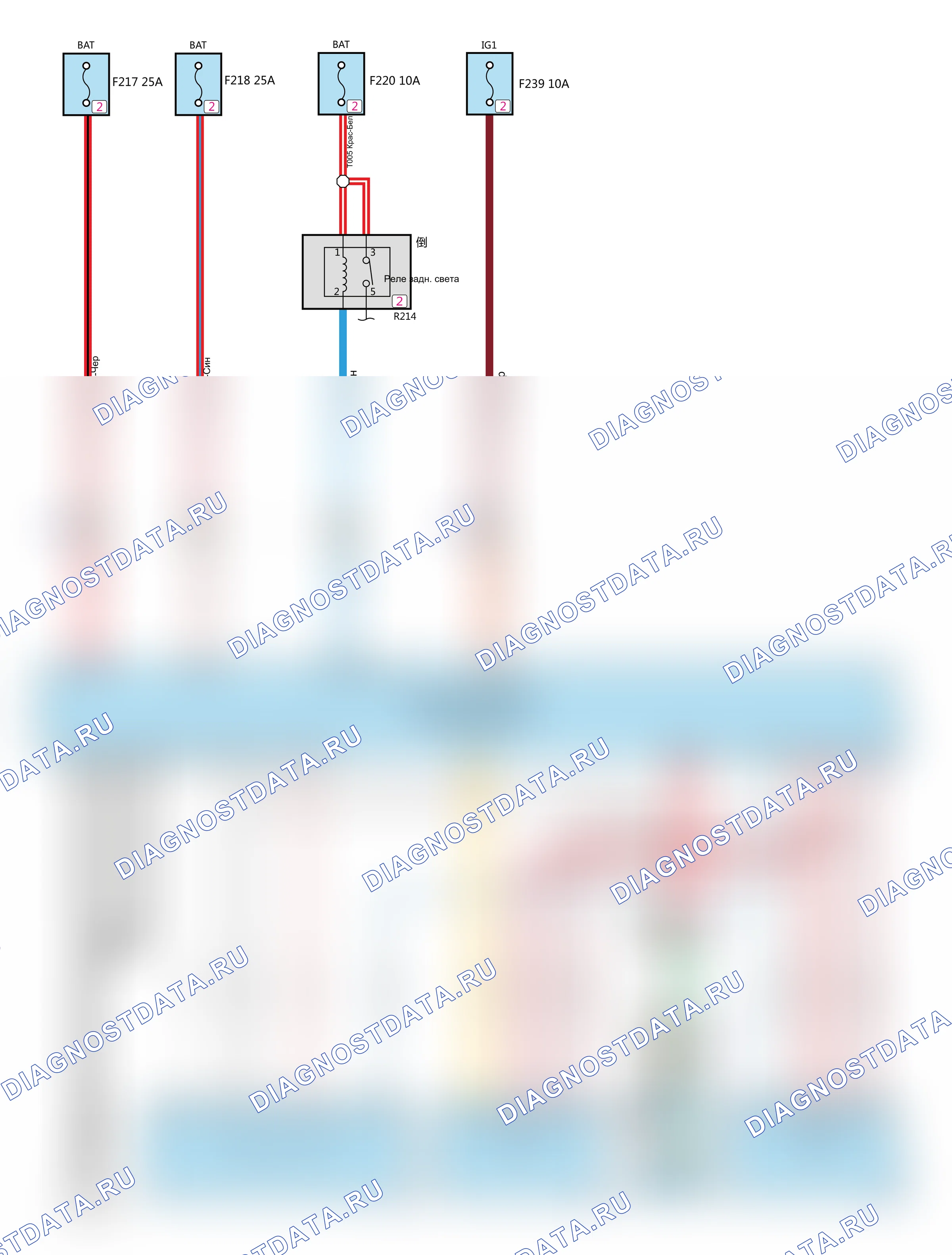 Коробка передач — Электросхема коробки передач (GW4G15F+HYT7DCT1-A02) — Электросхема коробки передач (GW4G15F+HYT7DCT1-A02), Схема 1 из 5. Haval H6 GT (wiring) I (2015-2026)