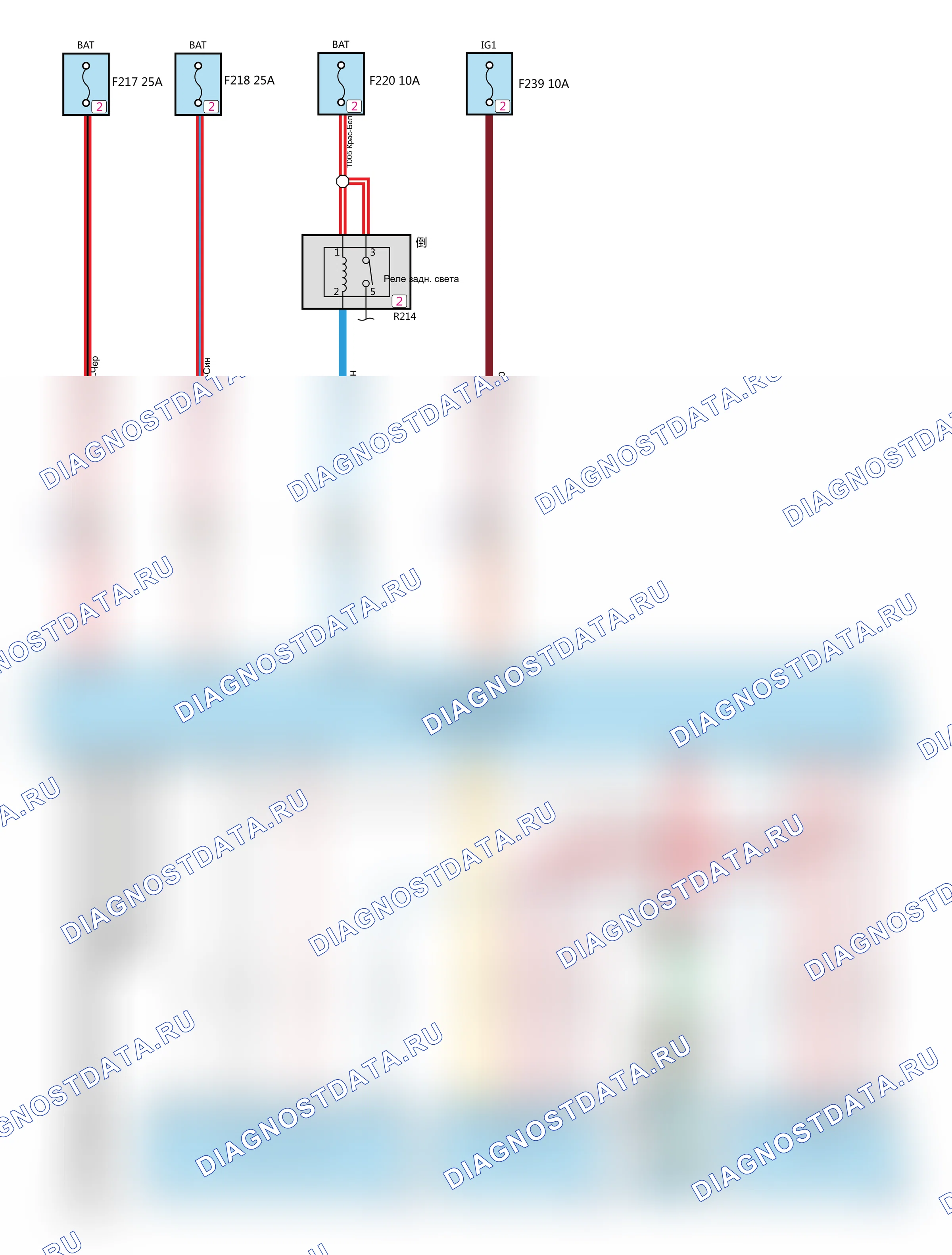 Коробка передач — Электросхема коробки передач (GW4G15F+GW7DCT1-A02) — Электросхема коробки передач (GW4G15F+GW7DCT1-A02), Схема 1 из 5. Haval H6 GT (wiring) I (2015-2026)
