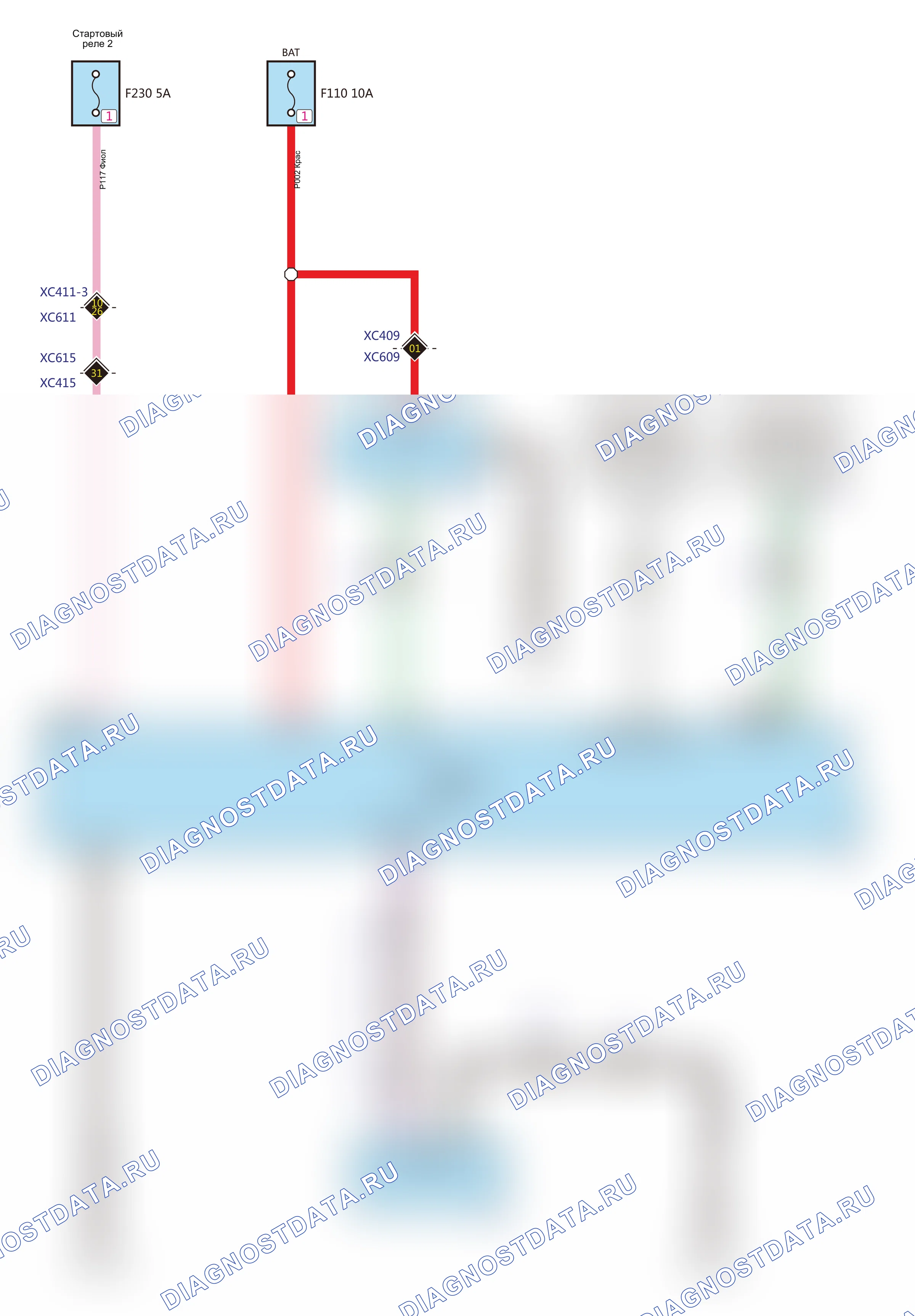 PEPS - Состояние 2 — Электросхема peps - состояния 2 — Электросхема peps - состояния 2, Схема 1 из 3. Haval H6 GT I рестайлинг (2023-2026)