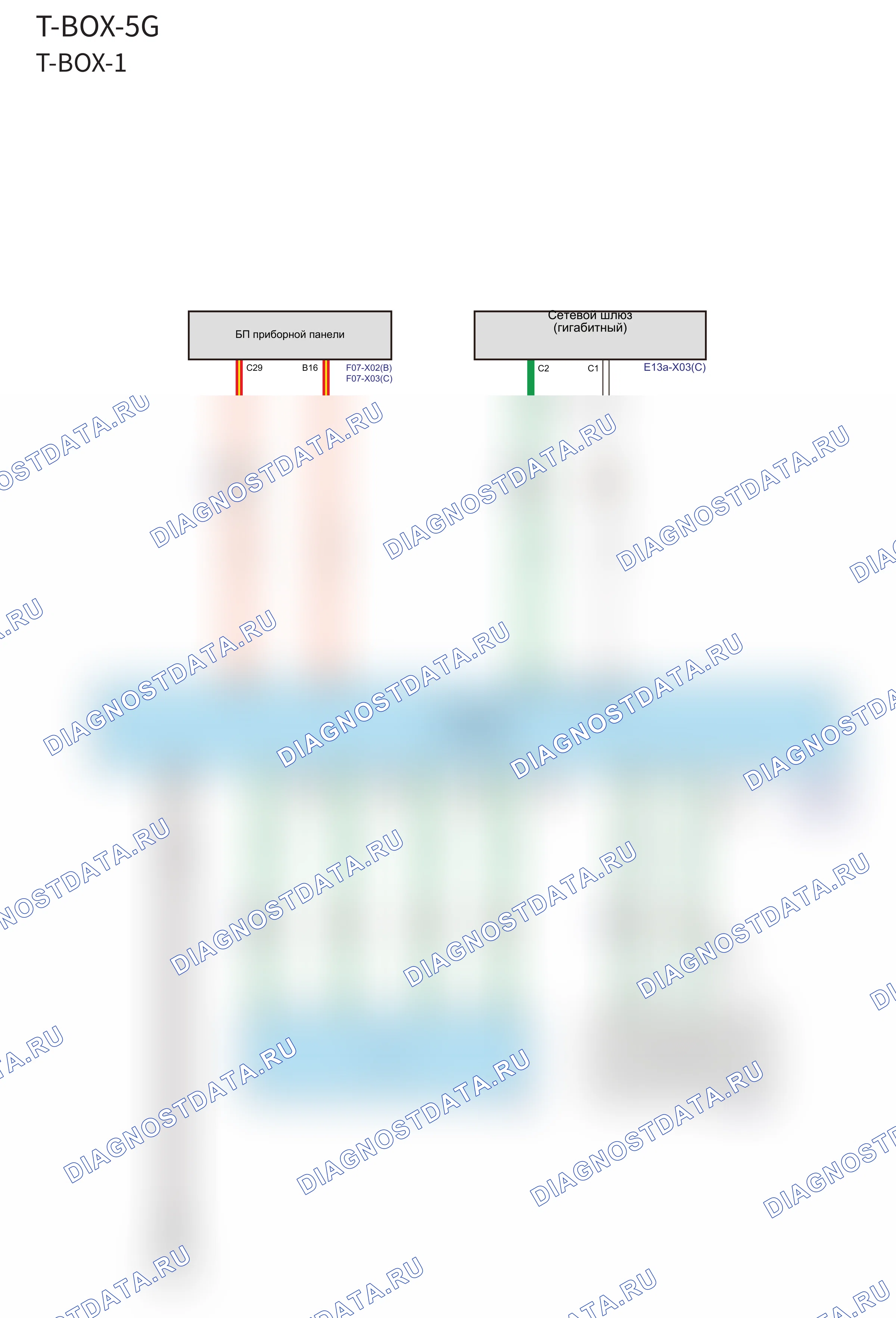 T-BOX-5G — Электросхема t-box-5g — Электросхема t-box-5g, Схема 1 из 2. Haval H6 III (2020-2026)