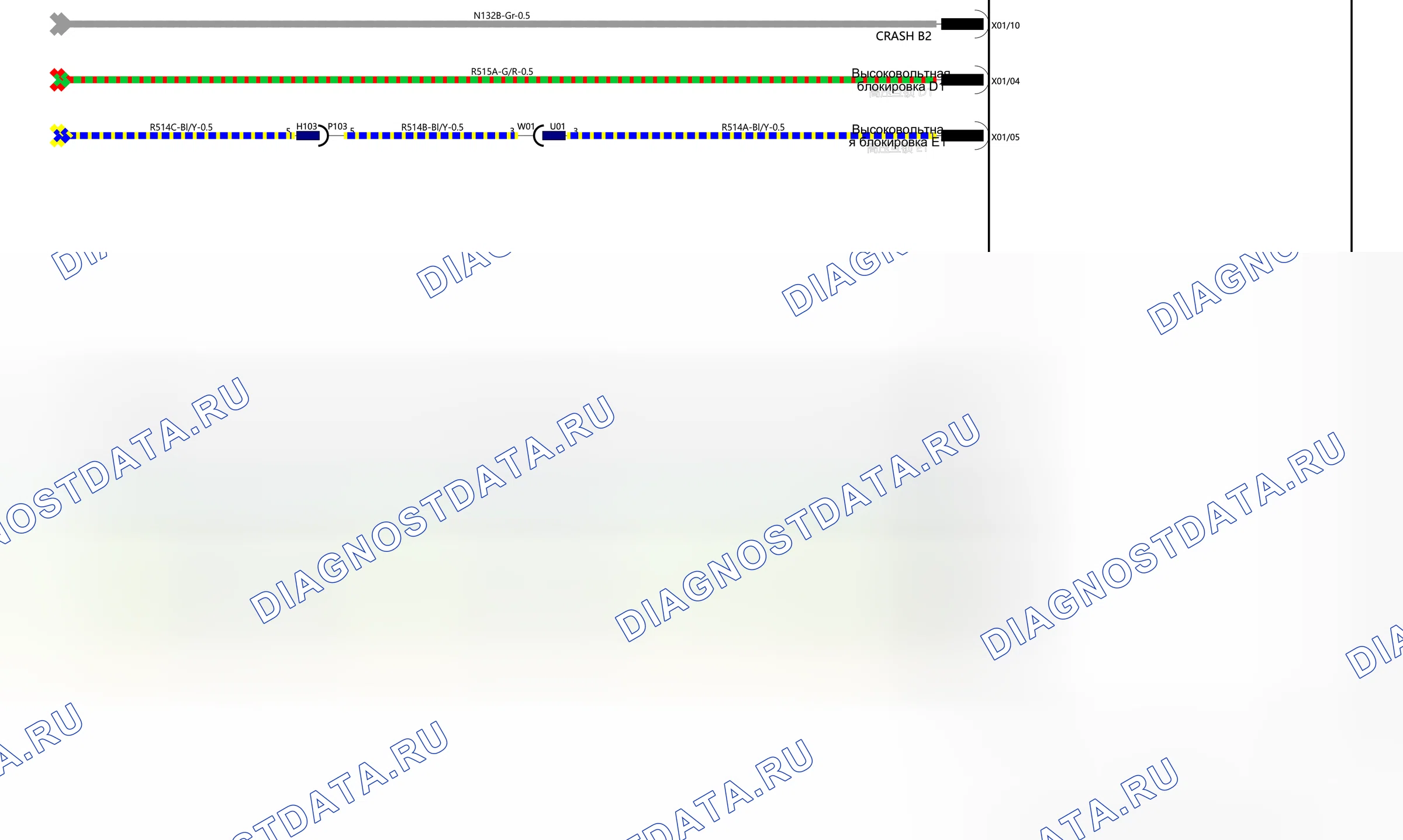 DMCU-Двухприводный 150KW-4B15H_Проводка , 1 — Электросхема dmcu-двухприводного 150kw-4b15h_проводки , 1 — Электросхема dmcu-двухприводного 150kw-4b15h_проводки , 1, Схема 1 из 1. Haval Xiaolong Max I (2023-2026)