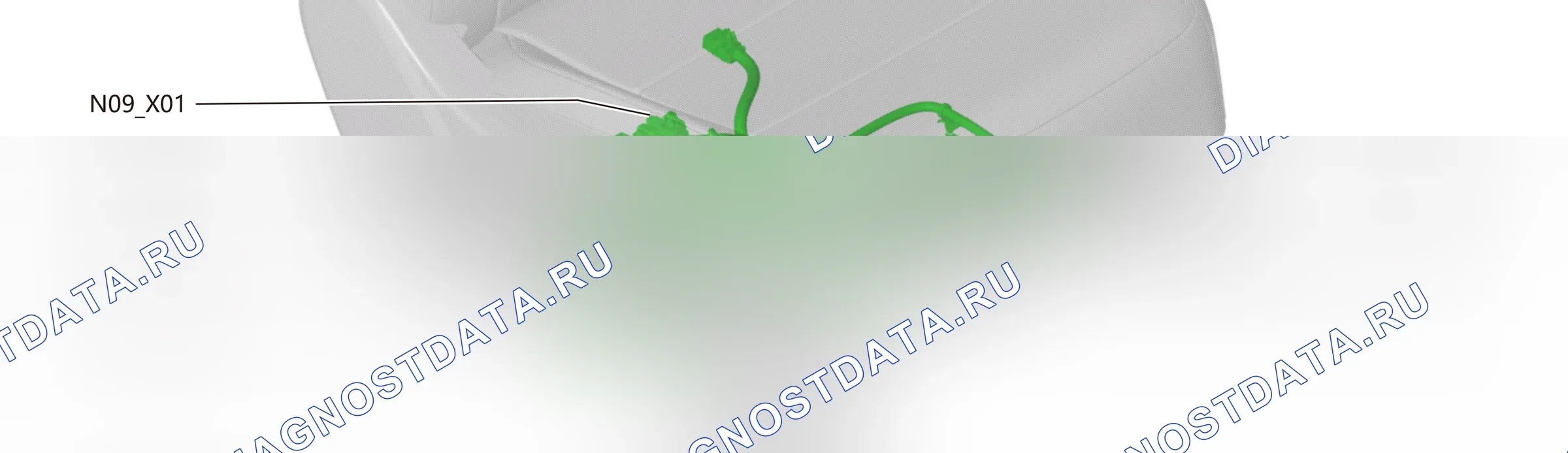 Расположение проводки — Расположение проводки — Жгут проводов второго сиденья- Модуль обогрева-B07 — Расположение проводки — Жгут проводов второго сиденья- Модуль обогрева-B07. Haval Xiaolong Max I (2023-2026)