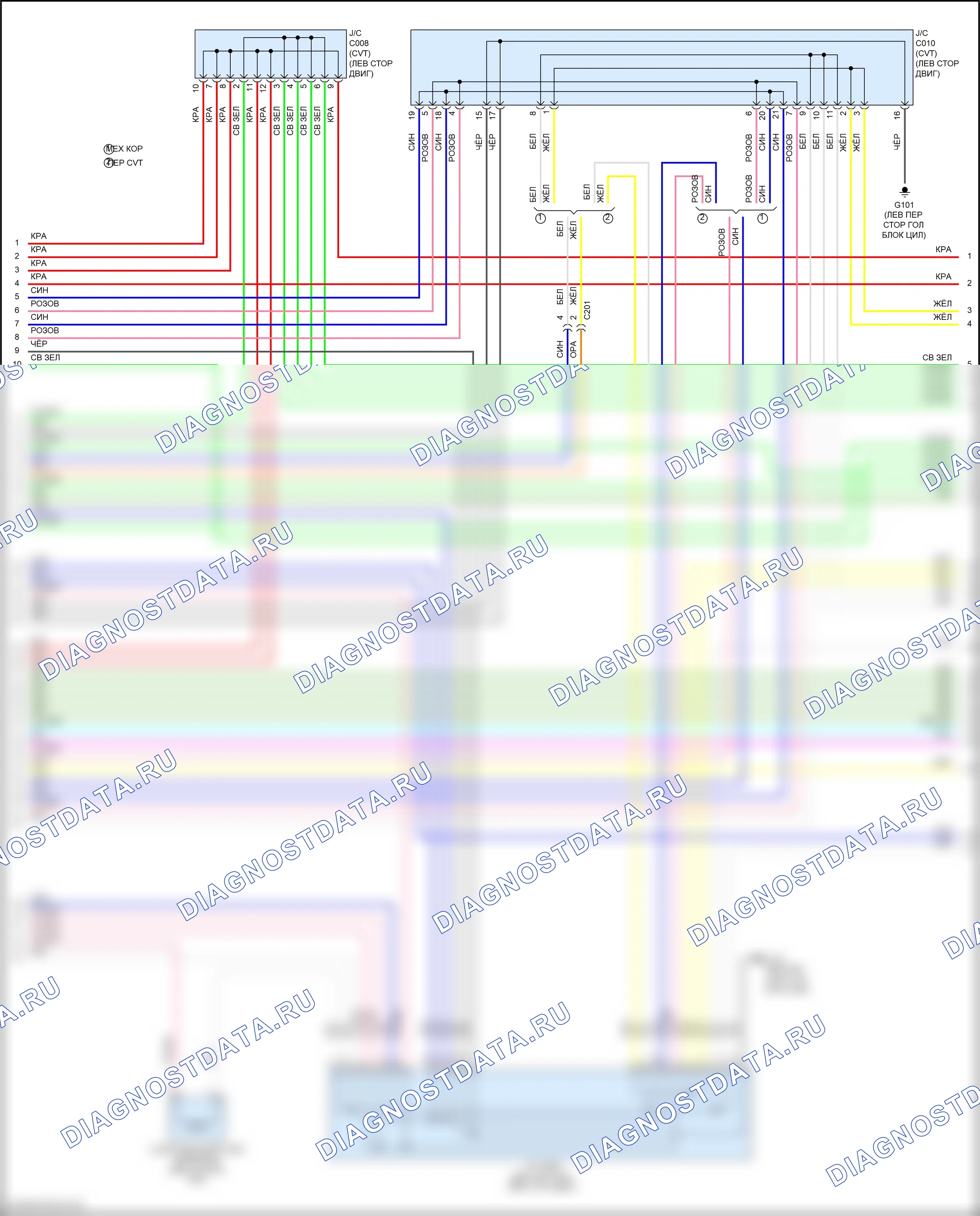 Двигатель — Электросхема двигателя 1.5л — Электросхема двигателя 1.5л (6 из 8). Honda Jazz GK (2015-2017)