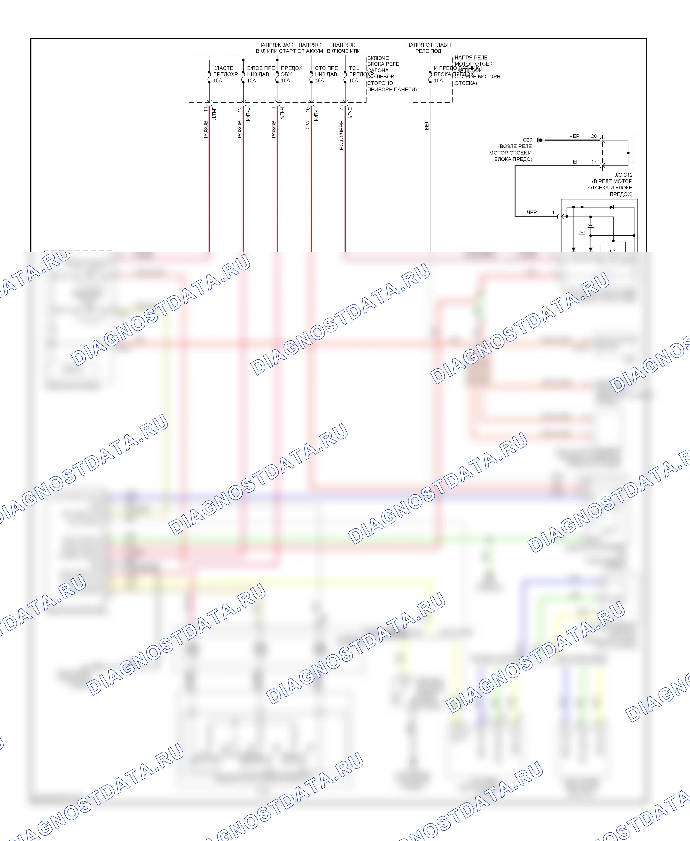 Круиз-контроль — Электросхема круиз-контроля — Электросхема круиз-контроля. Hyundai Accent III (2006-2011)