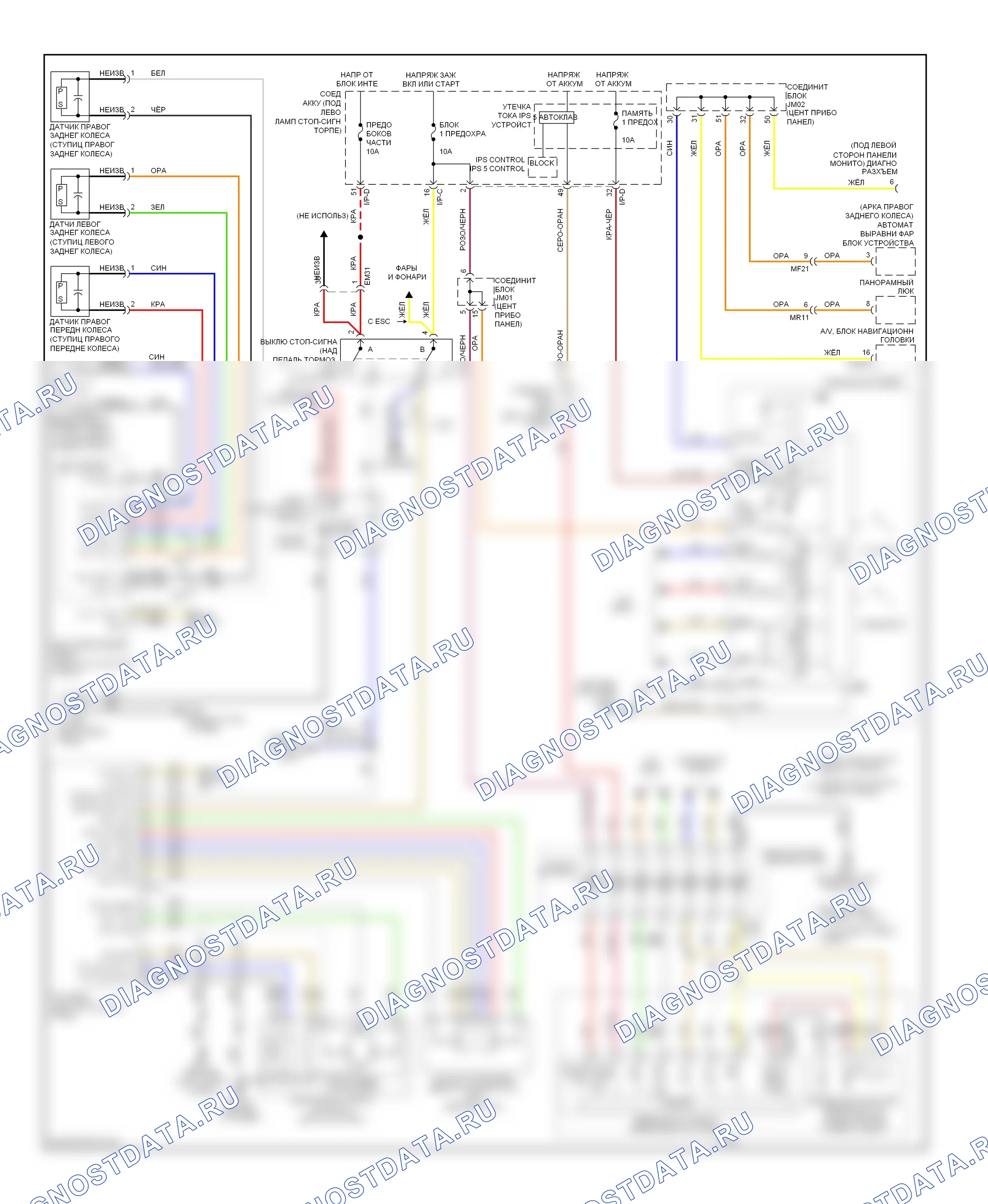 Круиз-контроль — Электросхема круиз-контроля — Электросхема круиз-контроля. Hyundai Azera II (2011-2014)