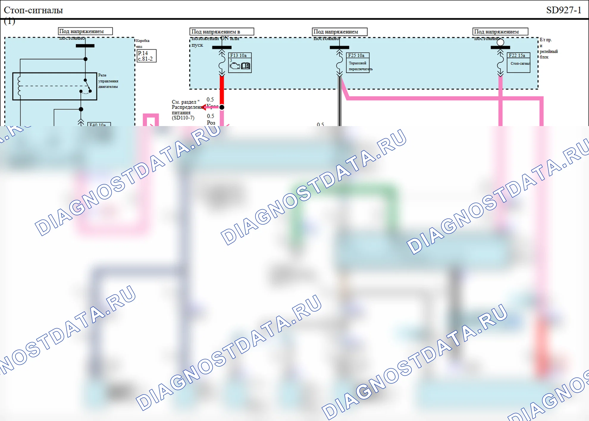 Электрооборудование кузова — Электросхема электрооборудования кузова — Электросхема электрооборудования кузова, Схема 59 из 140. Hyundai Elantra V рестайлинг (2013-2016)