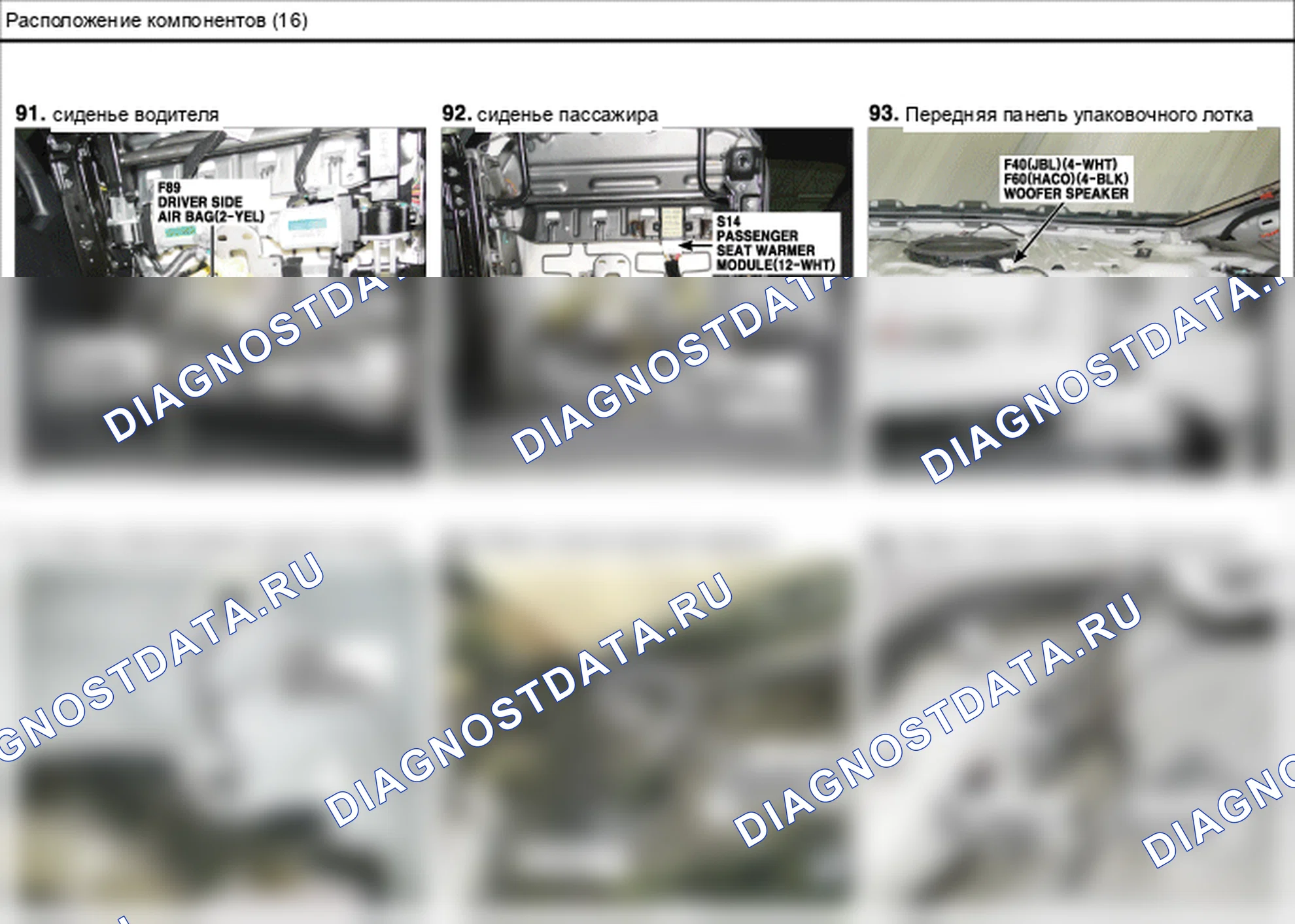 Расположение компонентов — Электросхема расположения компонентов — Электросхема расположения компонентов, Схема 32 из 46. Hyundai Genesis Coupe(Bk)-U.S. I (2013-2013)