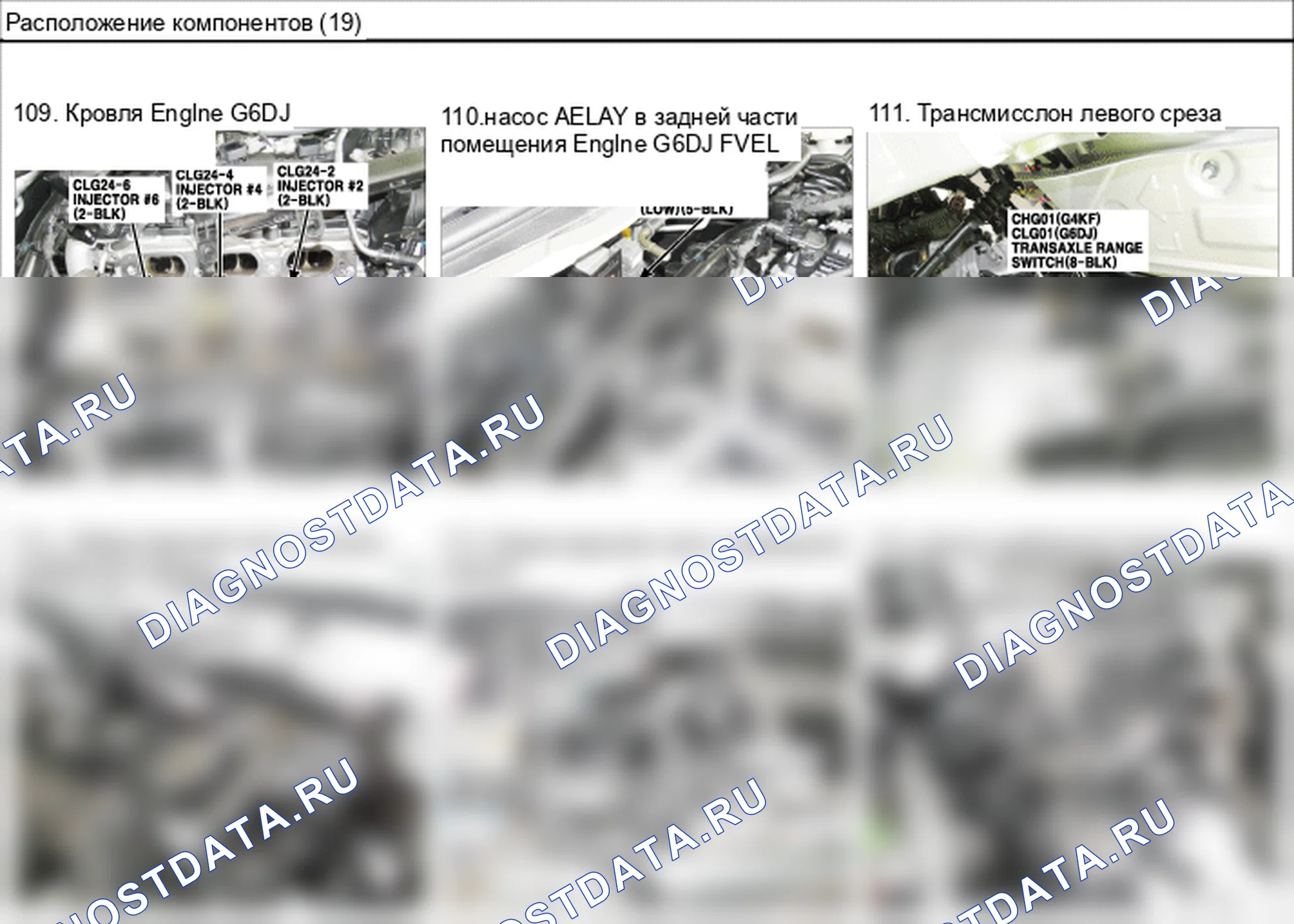 Расположение компонентов — Электросхема расположения компонентов — Электросхема расположения компонентов, Схема 38 из 46. Hyundai Genesis Coupe(Bk)-U.S. I (2013-2013)