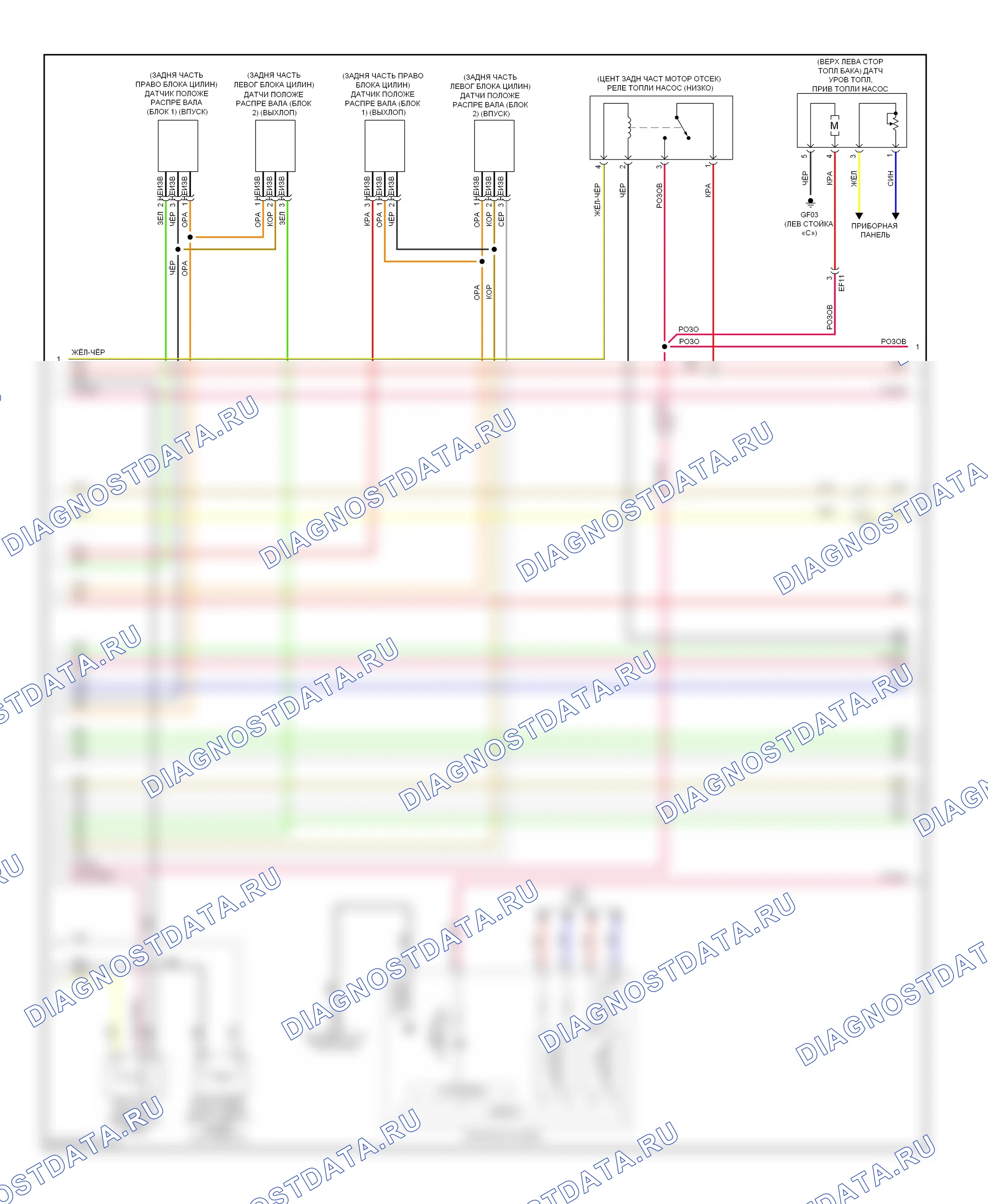 Двигатель — Электросхема двигателя 3.8l — Электросхема двигателя 3.8l (5 из 7). Hyundai Genesis II (2013-2016)