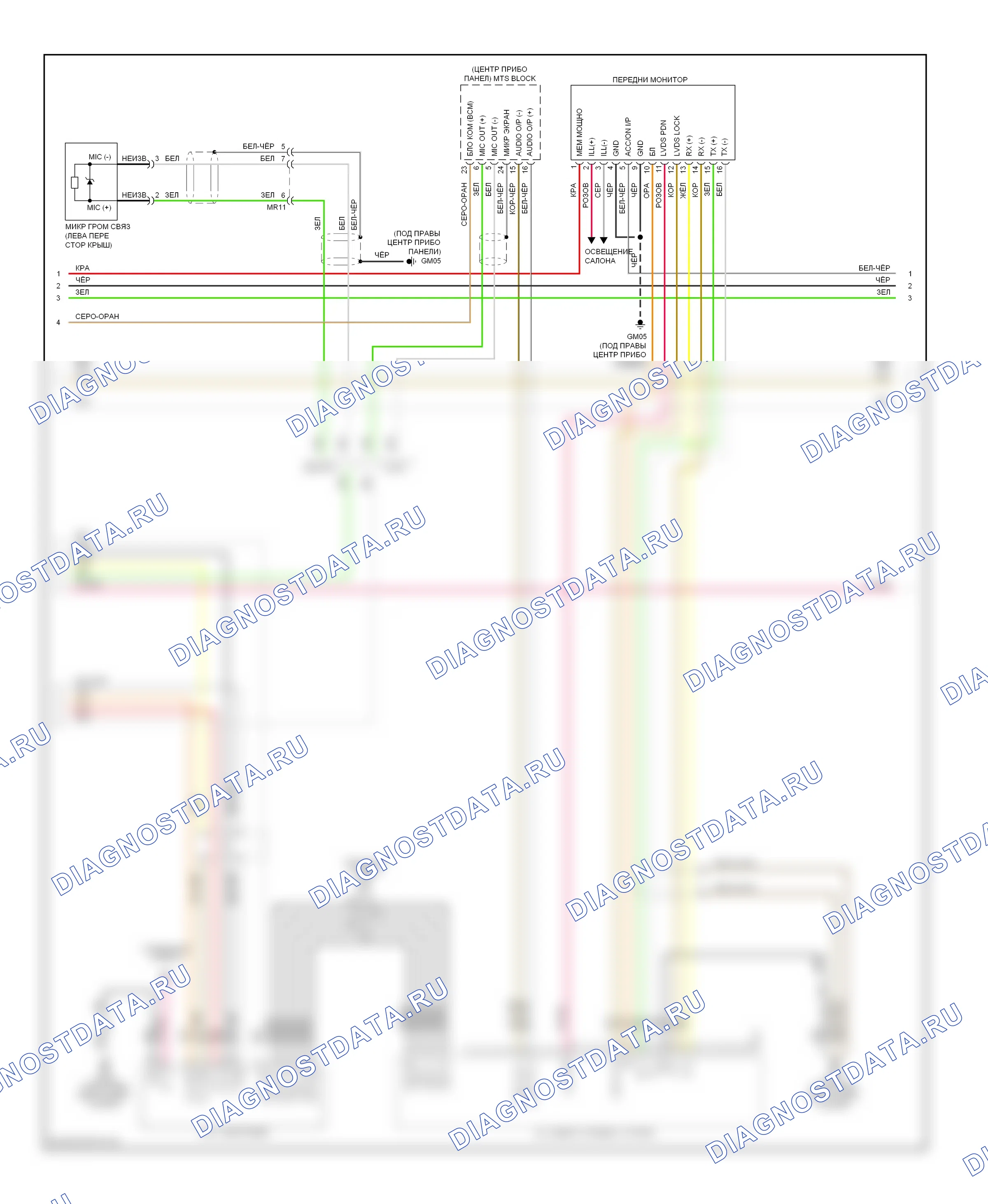 Системы помощи водителю — Электросхема навигации, без усилителя jbl — Электросхема навигации, без усилителя jbl (2 из 3). Hyundai Genesis II (2013-2016)