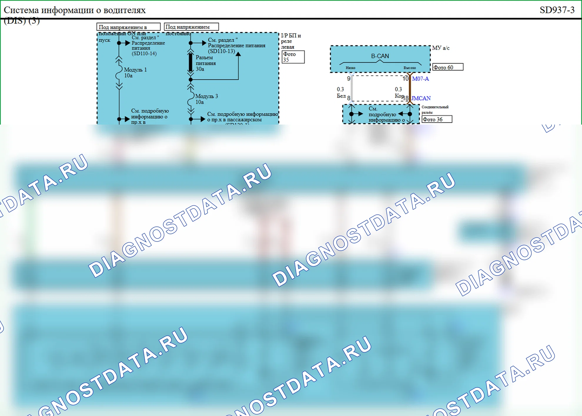 Система информирования водителя (DIS) — Электросхема системы информирования водителя (DIS) (DIS) — Электросхема системы информирования водителя (DIS) (DIS), Схема 9 из 24. Hyundai Genesis(Bh)-U.S. I (2013-2013)