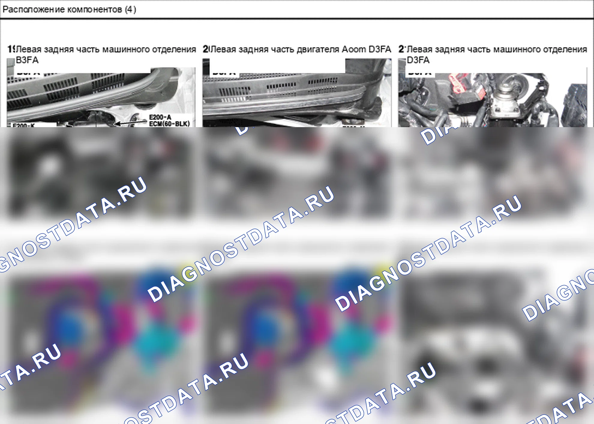 Расположение компонентов — Электросхема расположения компонентов — Электросхема расположения компонентов, Схема 14 из 136. Hyundai GRAND i10/Xcent BA (2014-2017)