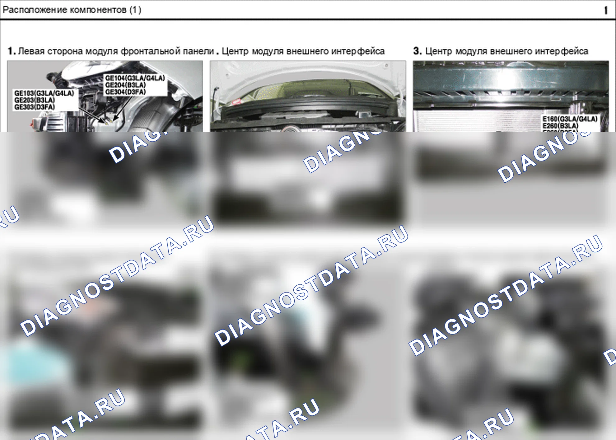 Расположение компонентов — Электросхема расположения компонентов — Электросхема расположения компонентов, Схема 3 из 136. Hyundai GRAND i10/Xcent BA (2014-2017)