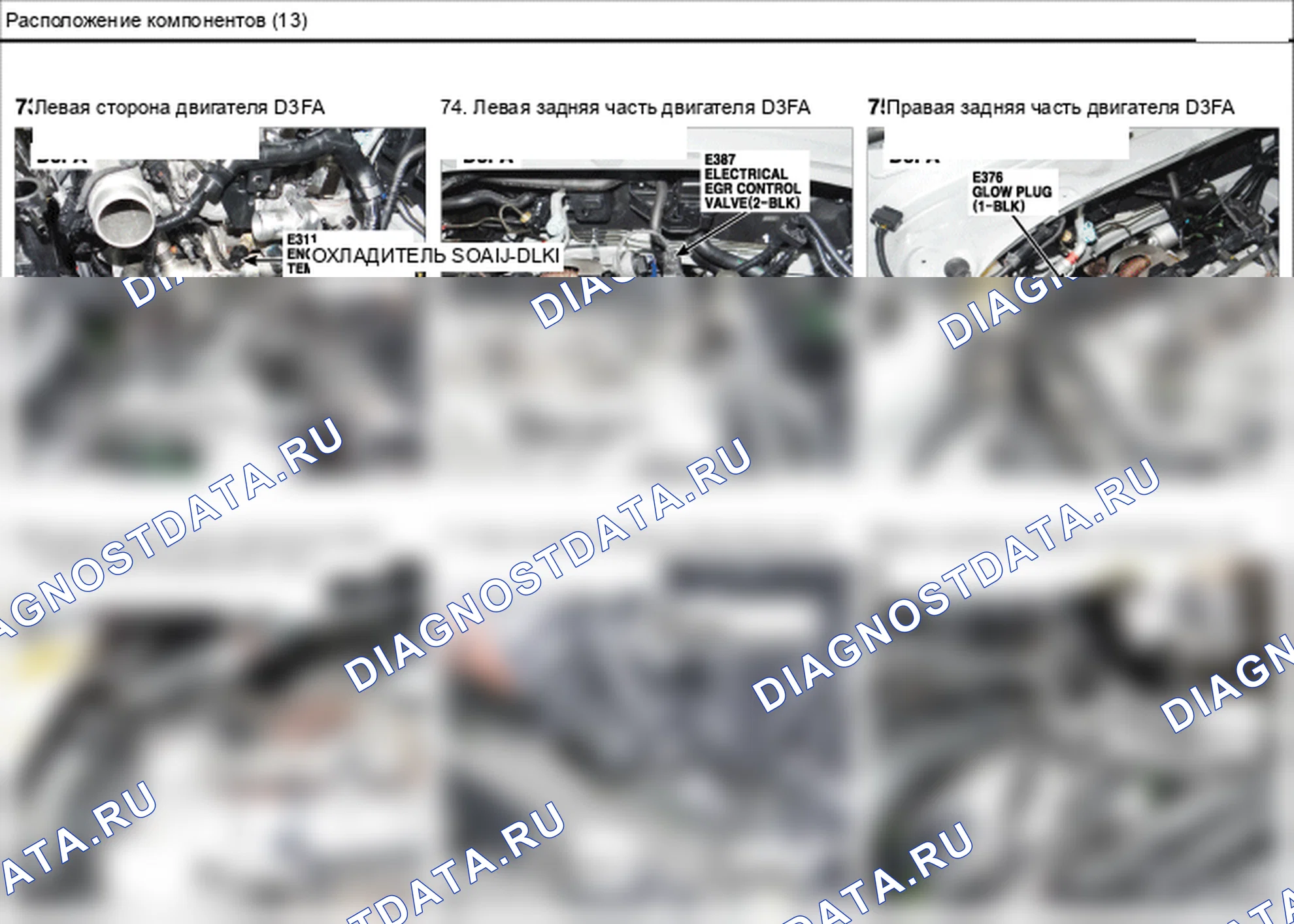 Расположение компонентов — Электросхема расположения компонентов — Электросхема расположения компонентов, Схема 52 из 136. Hyundai GRAND i10/Xcent BA (2014-2017)
