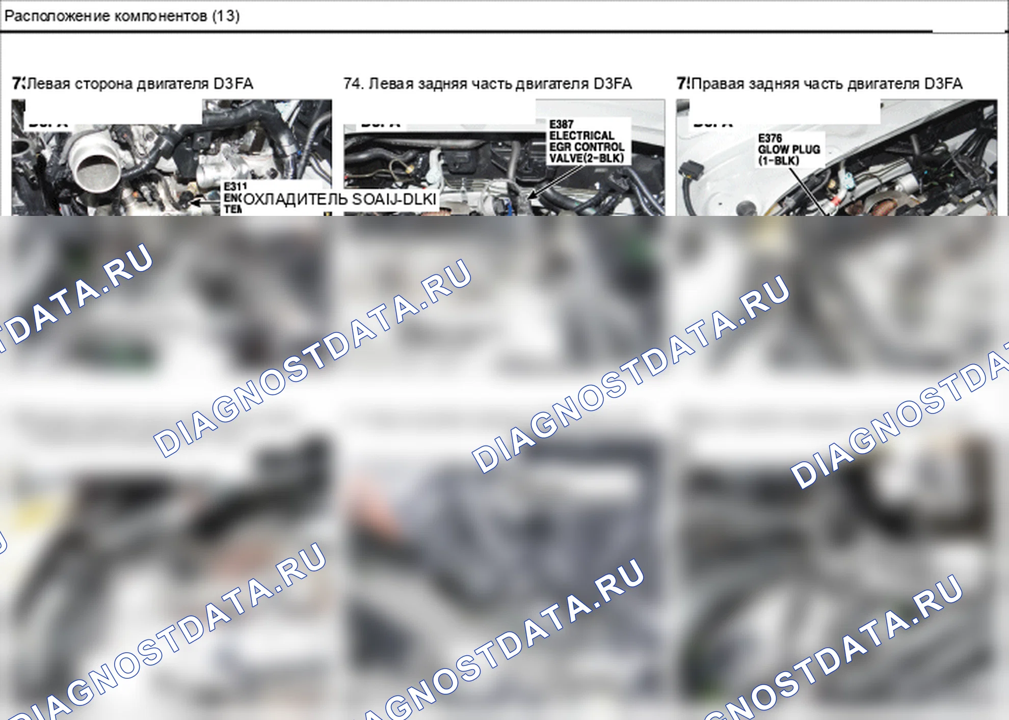 Расположение компонентов — Электросхема расположения компонентов — Электросхема расположения компонентов, Схема 51 из 136. Hyundai GRAND i10/Xcent BA (2014-2017)