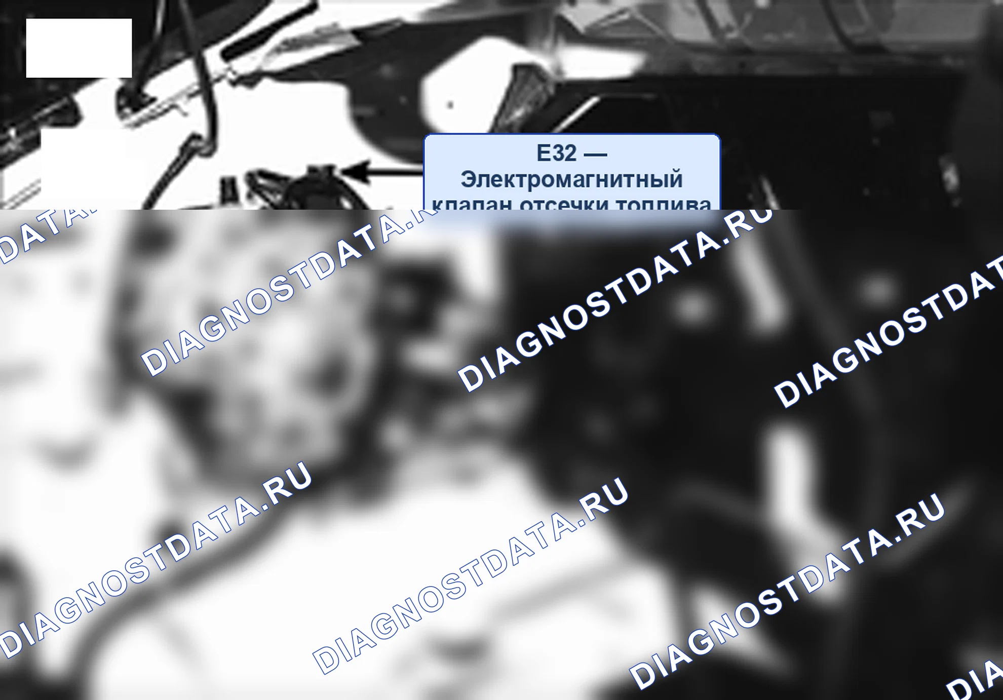 Расположение модулей и компонентов — Расположение компонентов жгута двигателя, Схема 19 — Расположение компонентов жгута двигателя, Схема 19. Hyundai H-1 A1 (1997-2009)
