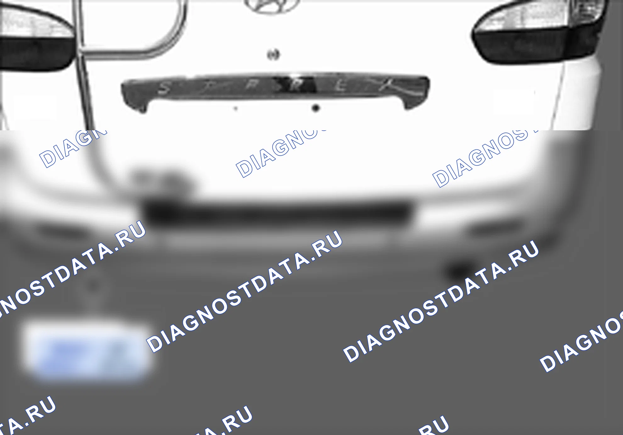 Расположение модулей и компонентов — Расположение компонентов заднего жгута, Схема 112 — Расположение компонентов заднего жгута, Схема 112. Hyundai H-1 A1 (1997-2009)
