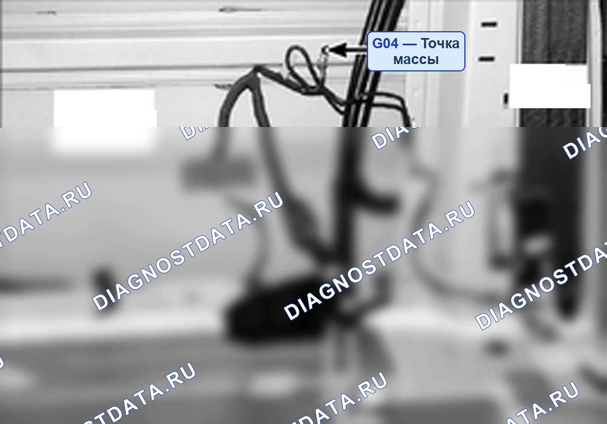 Расположение точек массы — Расположение точек массы, Схема 3 — Расположение точек массы, Схема 3. Hyundai H-1 A1 (1997-2009)