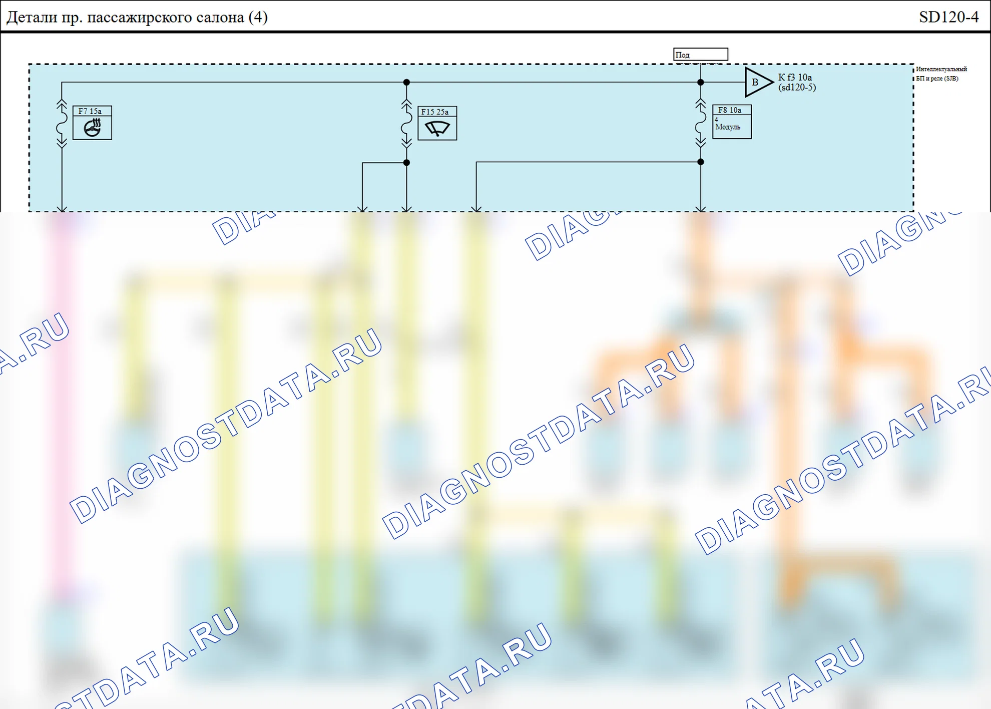 Питание и масса — Электросхема питания и массы — Электросхема питания и массы, Схема 151 из 290. Hyundai ix35 EL (2010-2016)