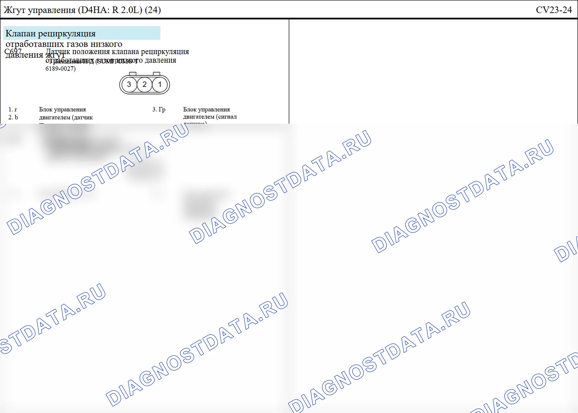 Жгут проводов управления — Электросхема жгут проводов управления — Электросхема жгут проводов управления, Схема 78 из 94. Hyundai ix35 EL (2010-2016)