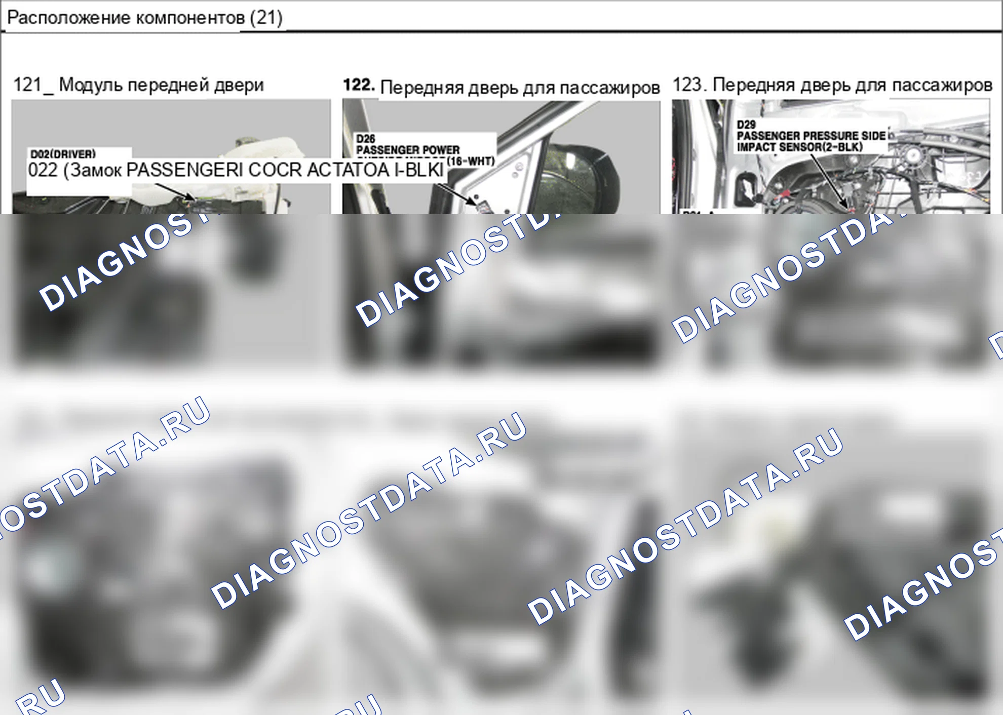 Расположение компонентов — Электросхема расположения компонентов — Электросхема расположения компонентов, Схема 41 из 54. Hyundai Santafe Sport DMA (2014-2017)