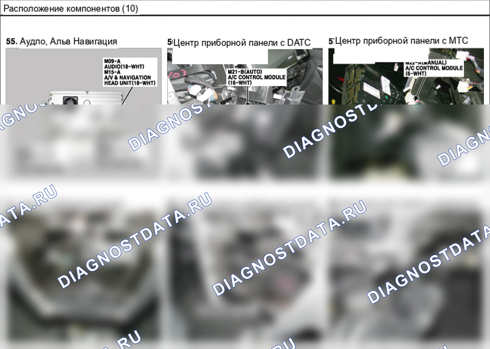 Расположение компонентов — Электросхема расположения компонентов — Электросхема расположения компонентов, Схема 20 из 54. Hyundai Santafe Sport DMA (2014-2017)
