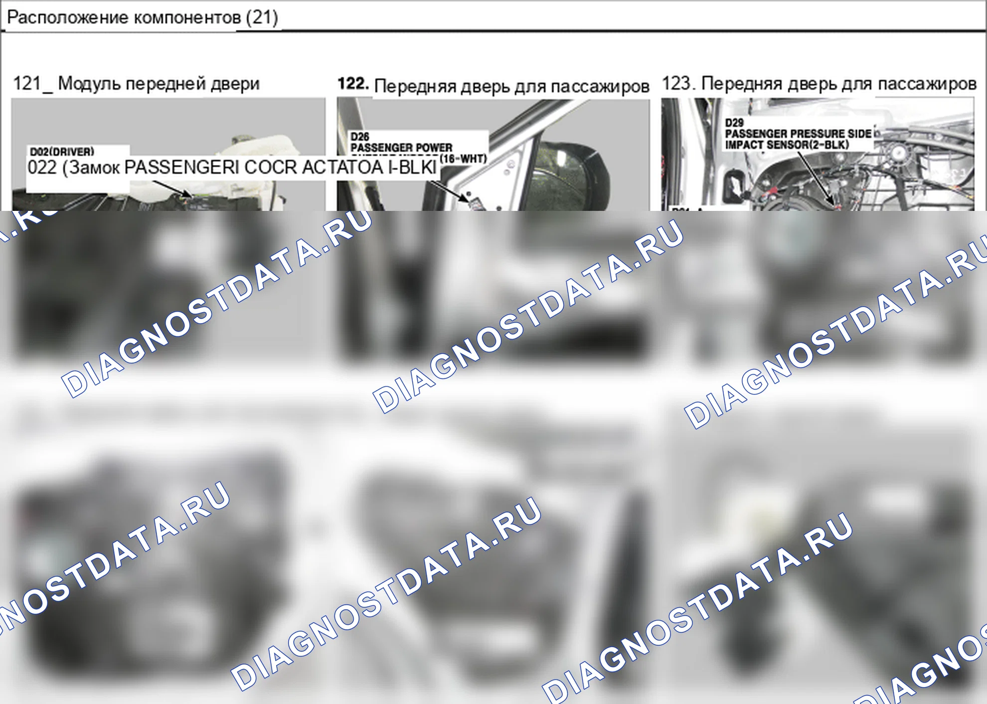 Расположение компонентов — Электросхема расположения компонентов — Электросхема расположения компонентов, Схема 42 из 54. Hyundai Santafe Sport DMA (2014-2017)