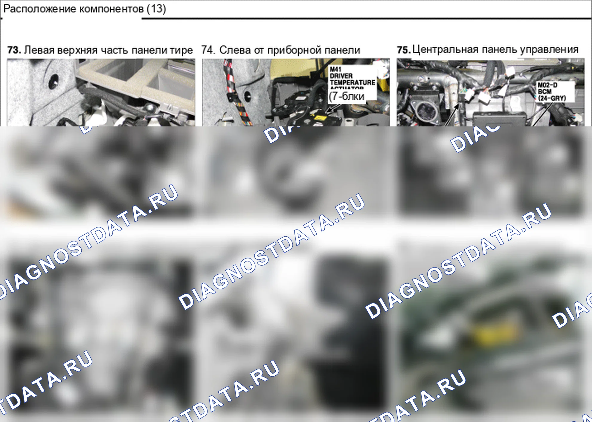 Расположение компонентов — Электросхема расположения компонентов — Электросхема расположения компонентов, Схема 25 из 54. Hyundai Santafe Sport DMA (2014-2017)