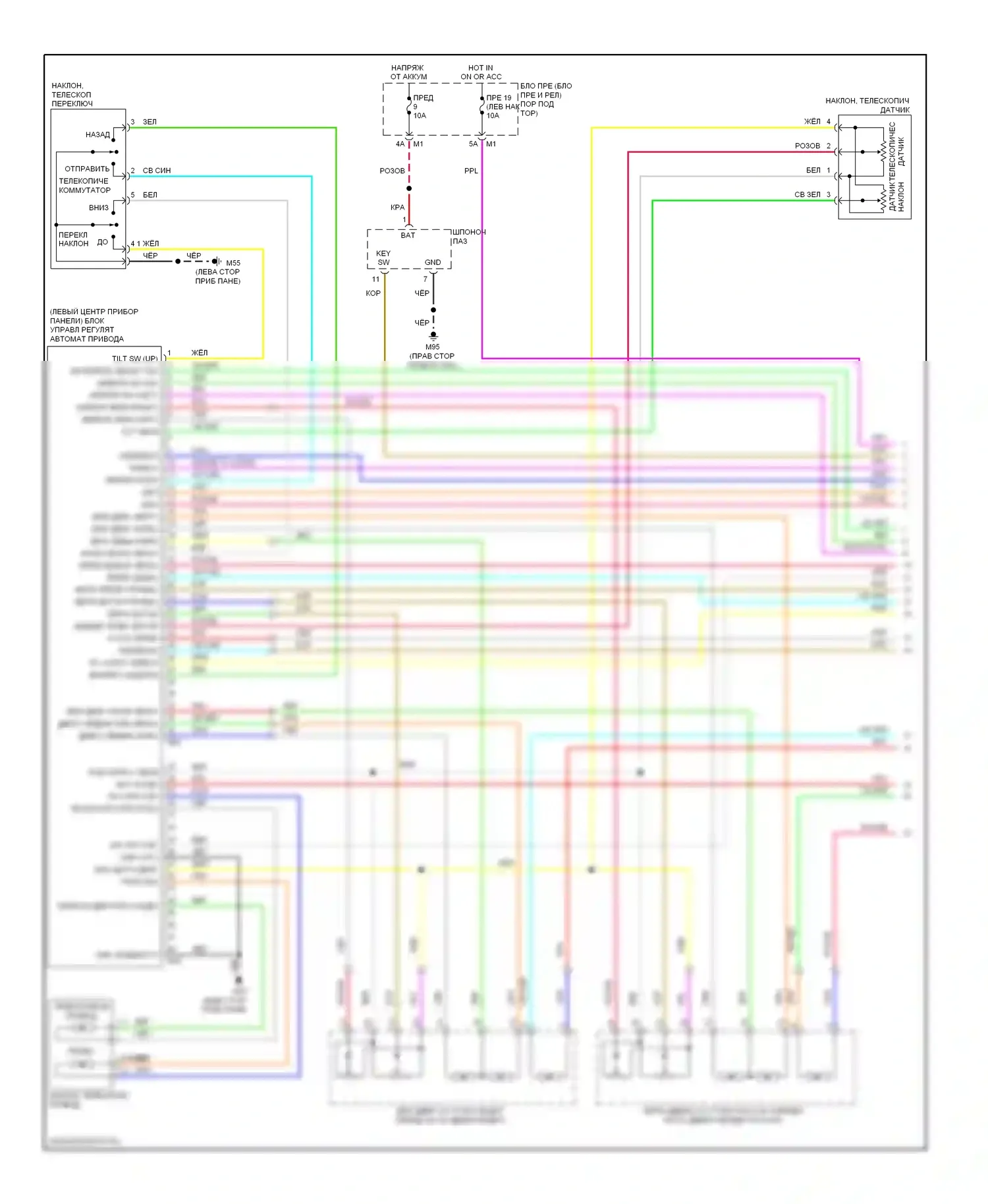 Память — Электросхема систем памяти — Электросхема систем памяти (1 из 3). Infiniti FX50 II (2008-2012)