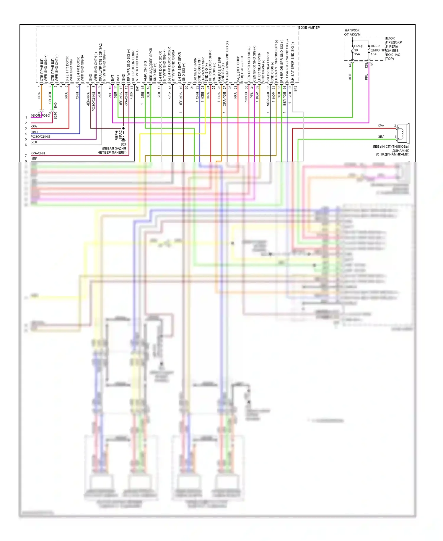 Системы помощи водителю — Электросхема навигации — Электросхема навигации (4 из 4). Infiniti M37 IV (2010-2014)